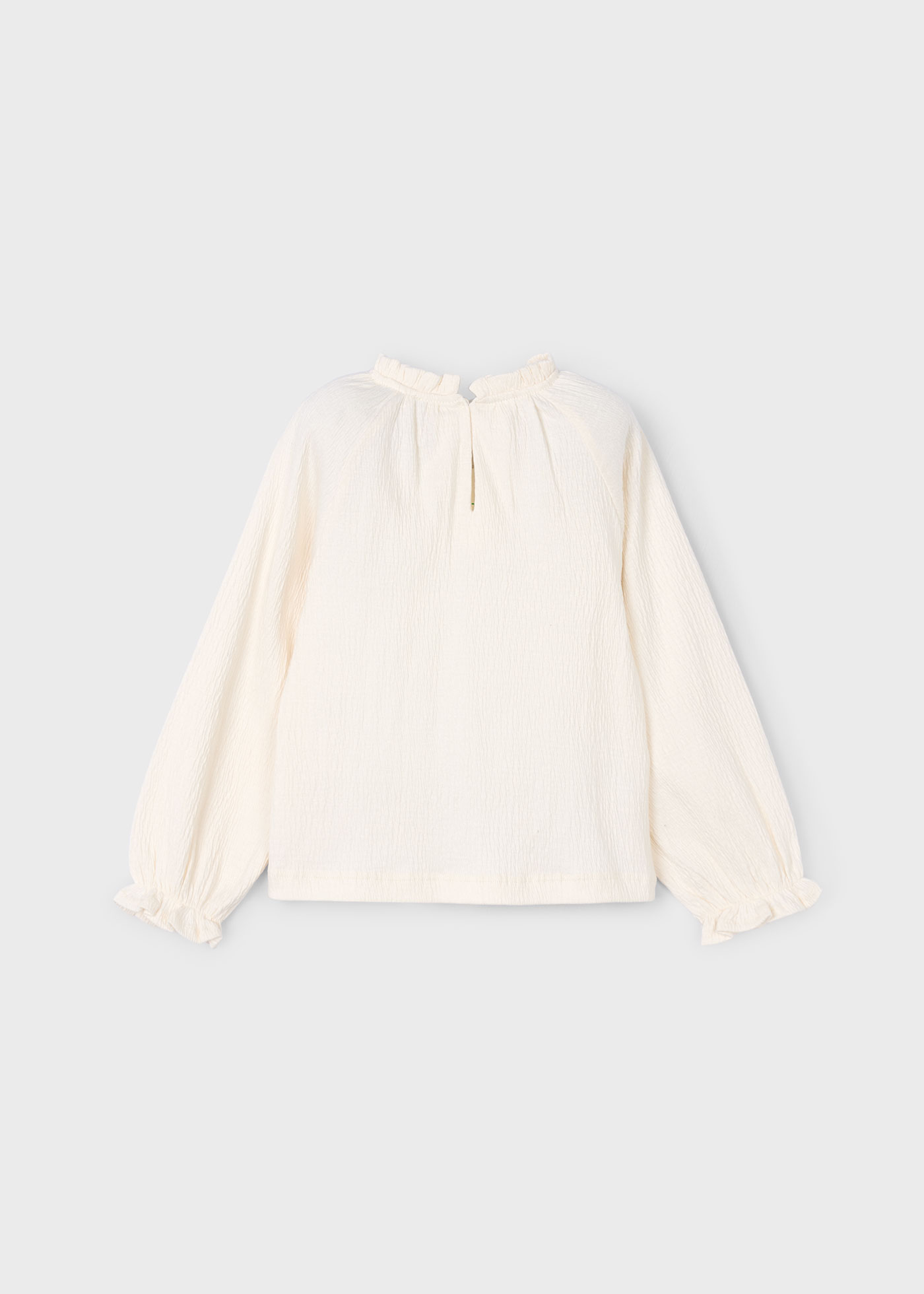 Bluzka z szyfonowej dzianiny dla dziewczynki Bluzka z szyfonowej dzianiny dla dziewczynki