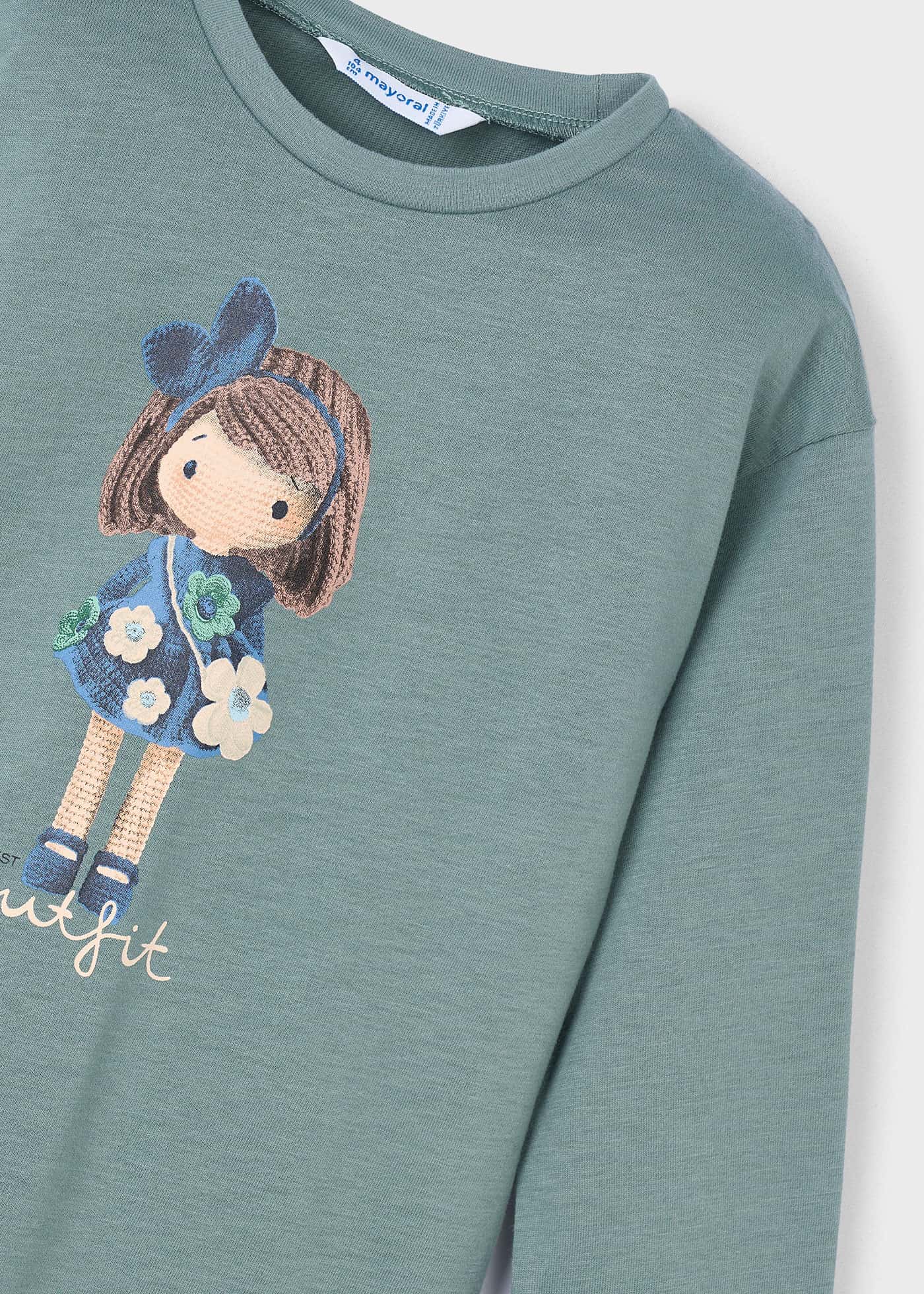 Girls long sleeved doll t-shirt