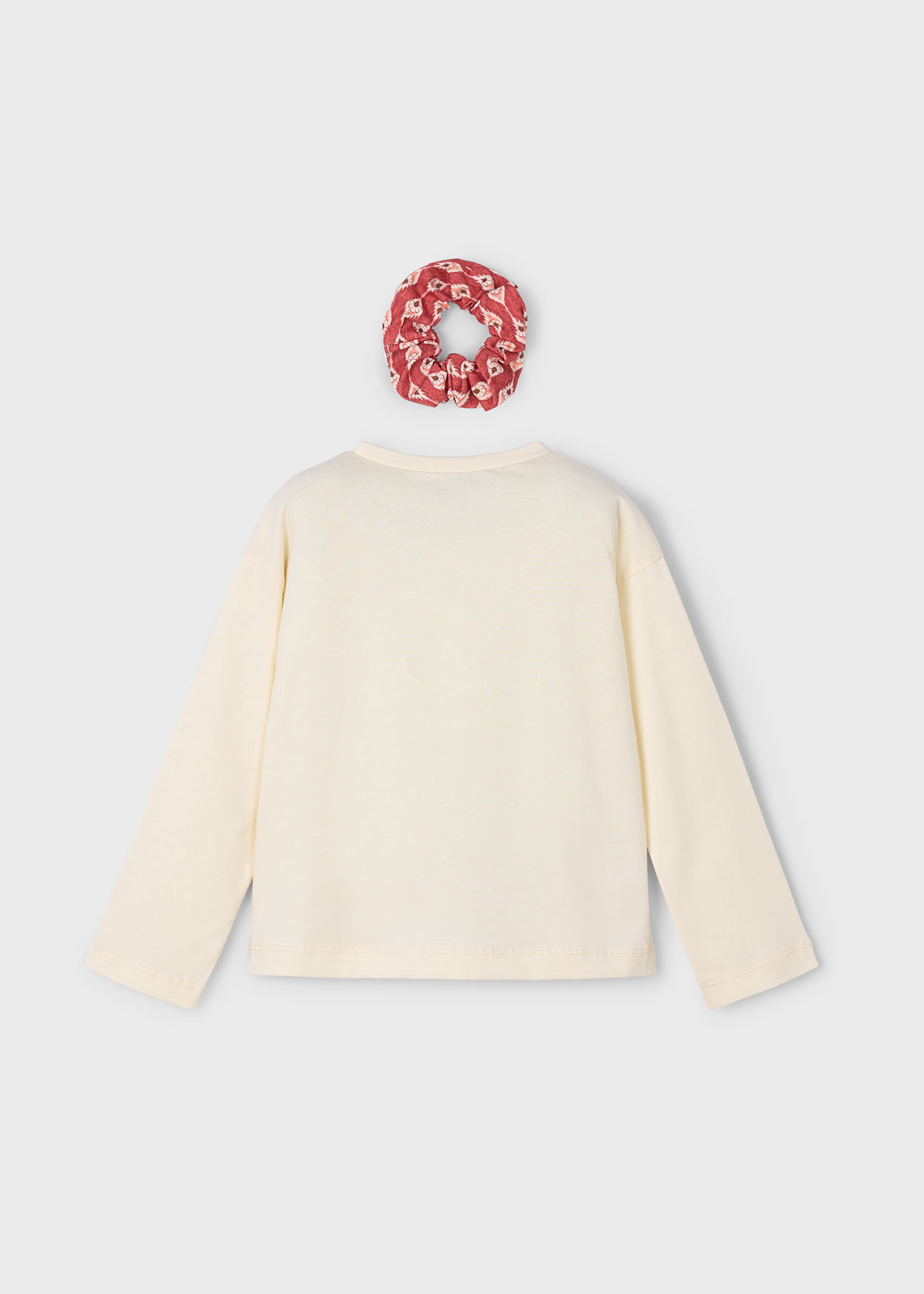 Girl T-Shirt with Matching Scrunchie