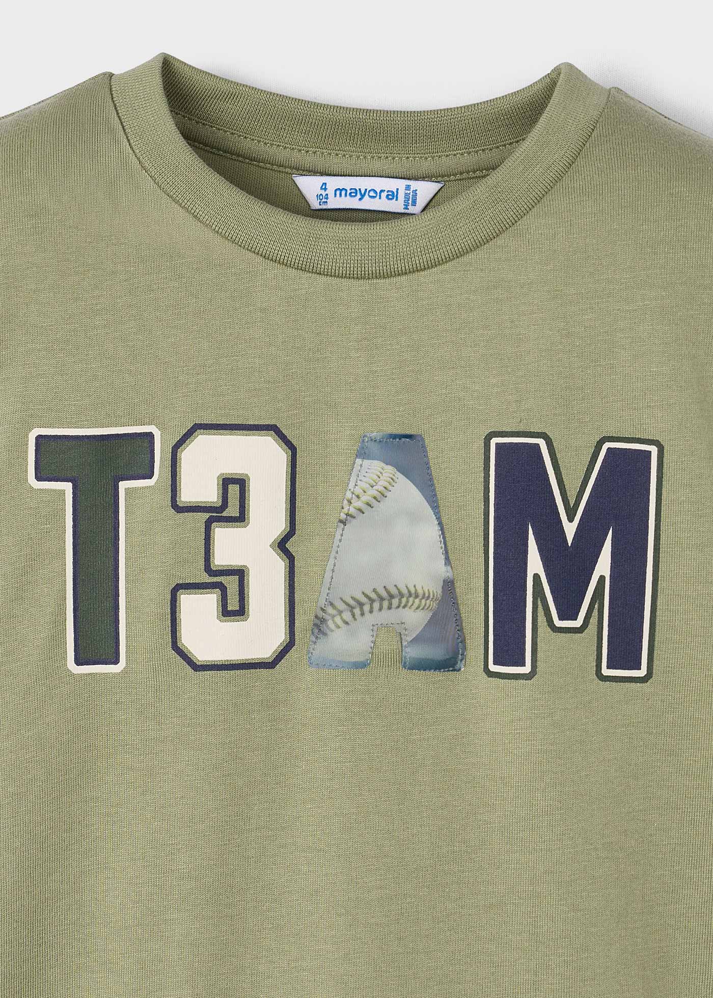 Camiseta letras lenticular niño