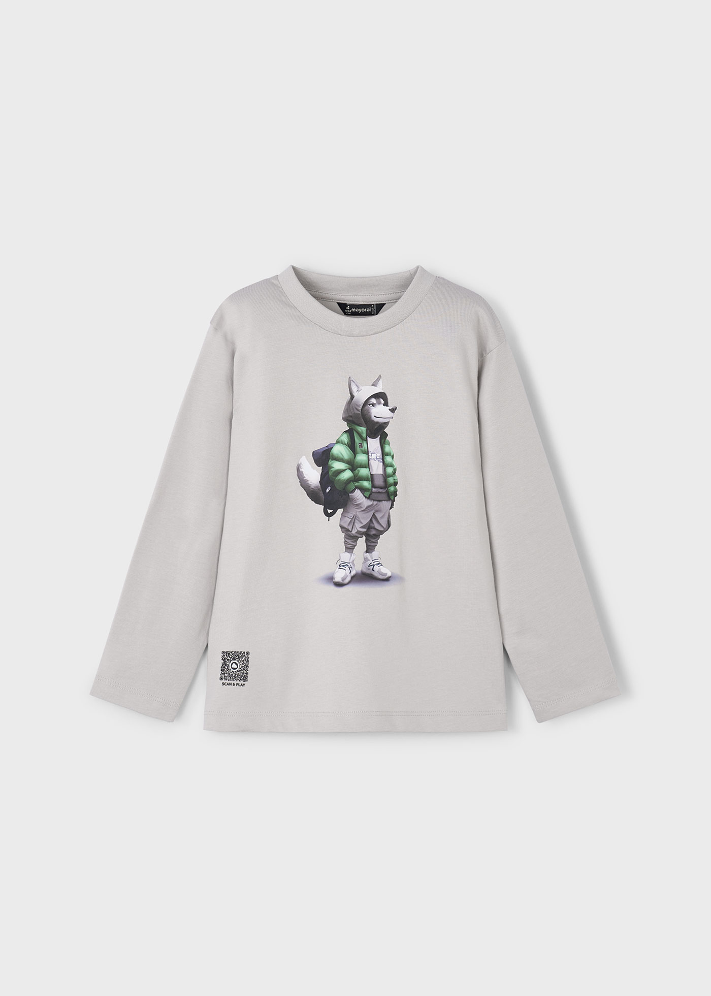 Boy interactive long sleeved t-shirt
