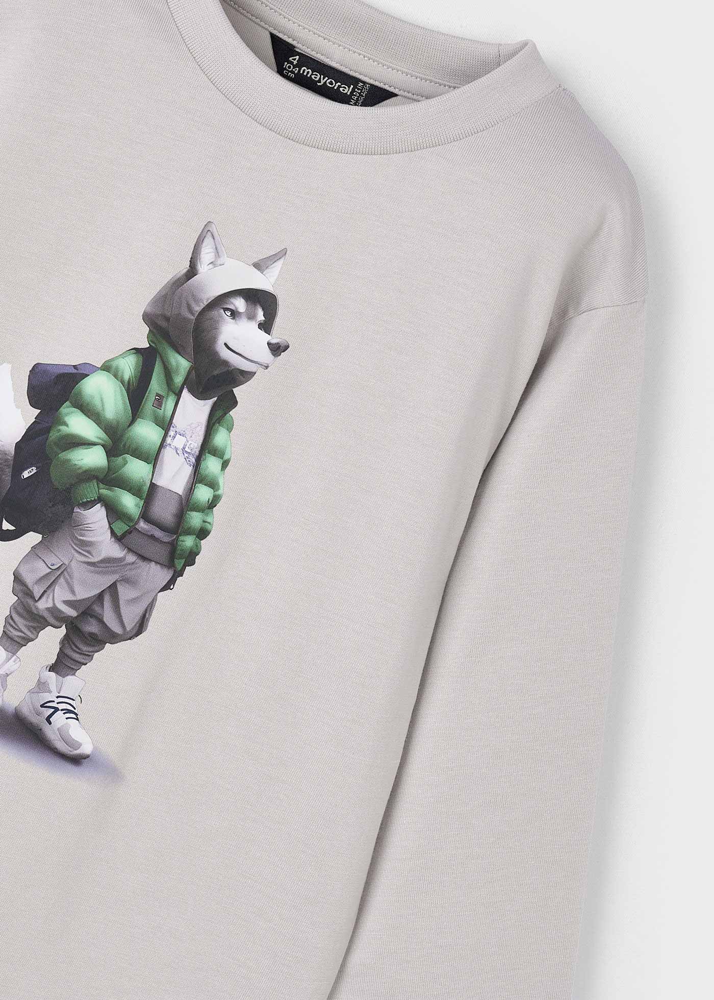 Boy interactive long sleeved t-shirt