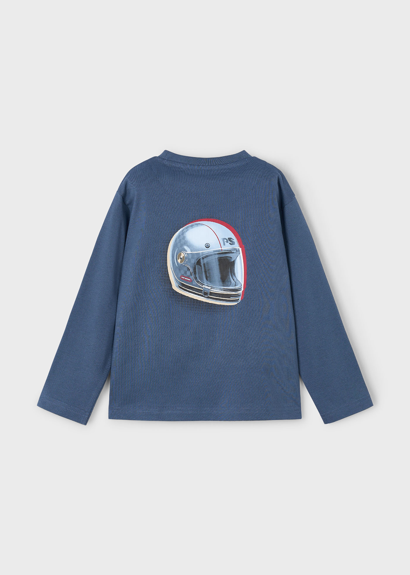 Boys helmet motif t-shirt