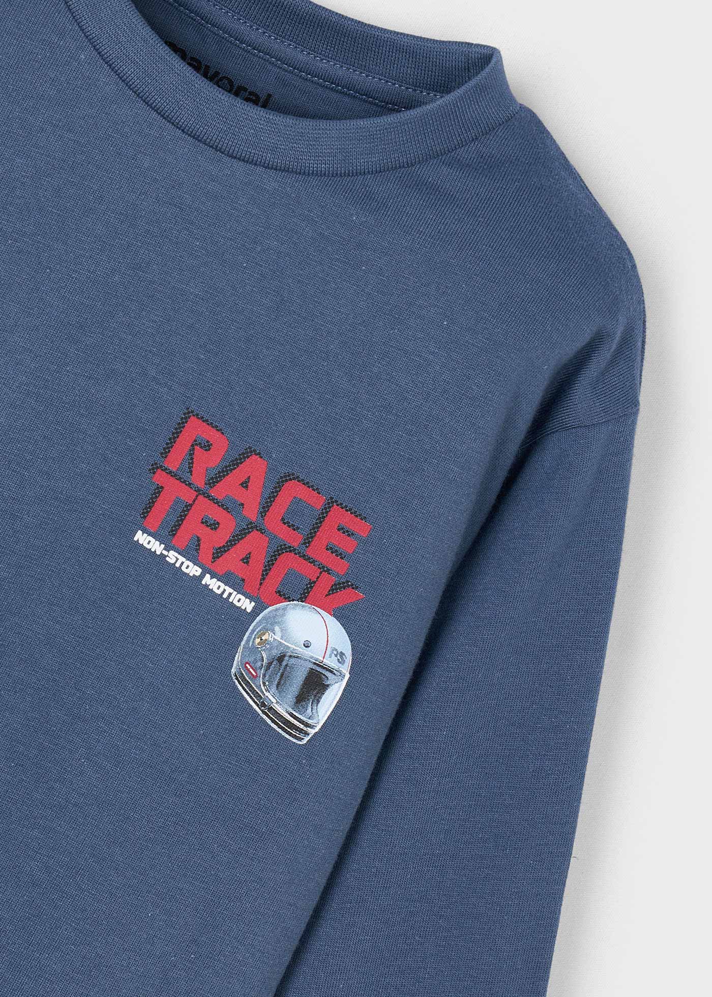 Boys helmet motif t-shirt