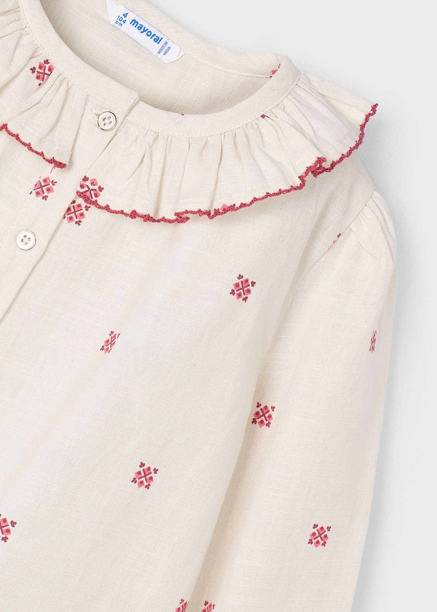 Girls printed blouse