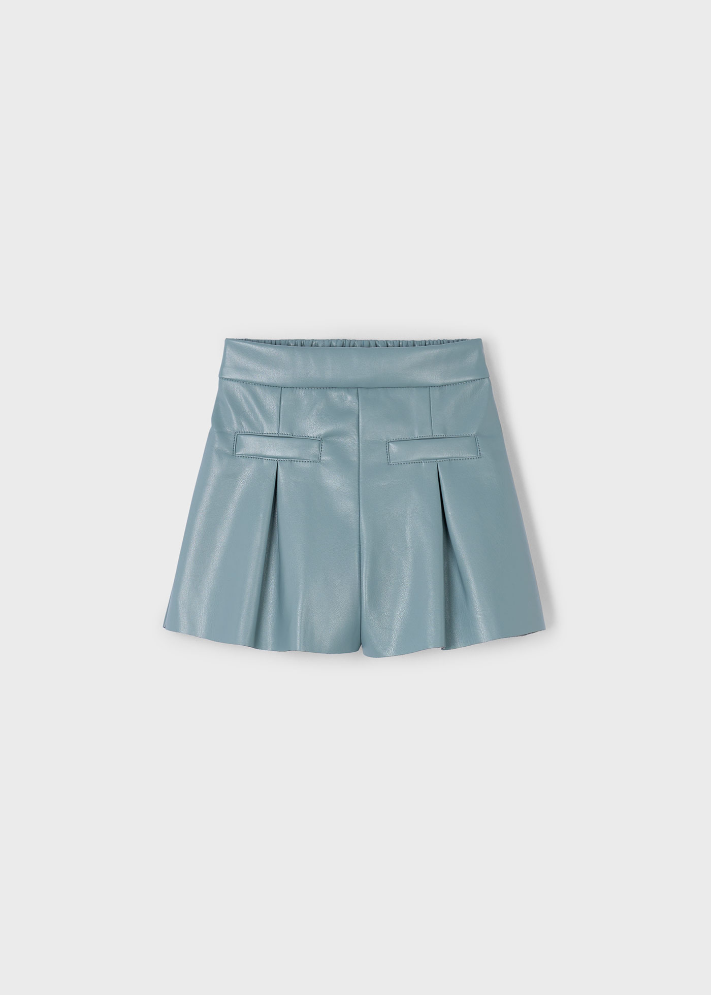 Girls leatherette shorts