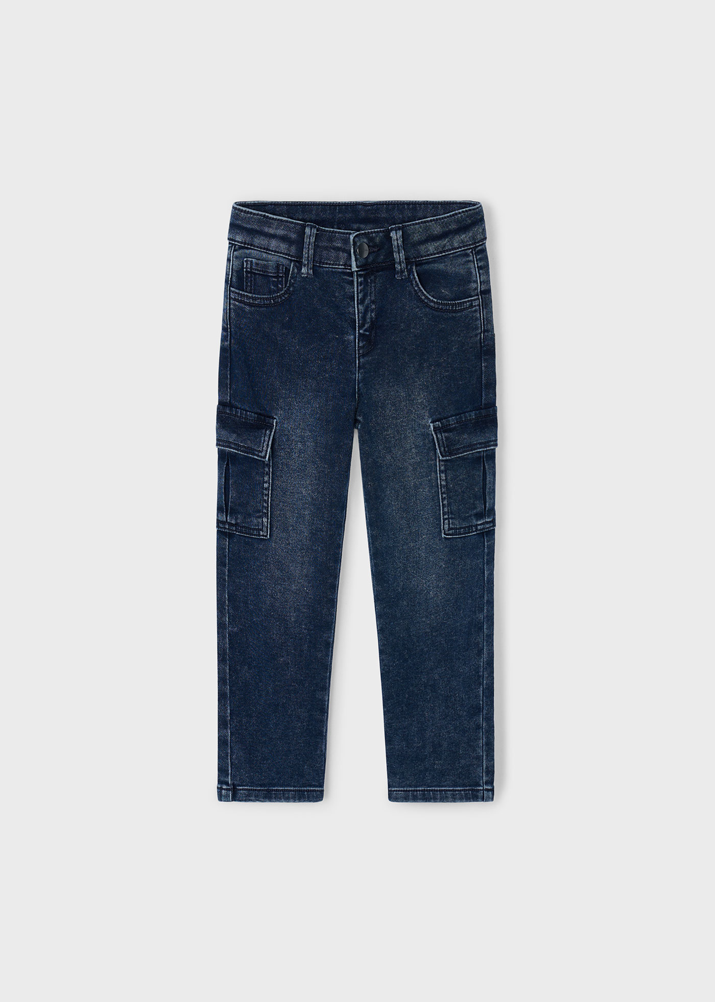 Pantalón de mezclilla cargo niño