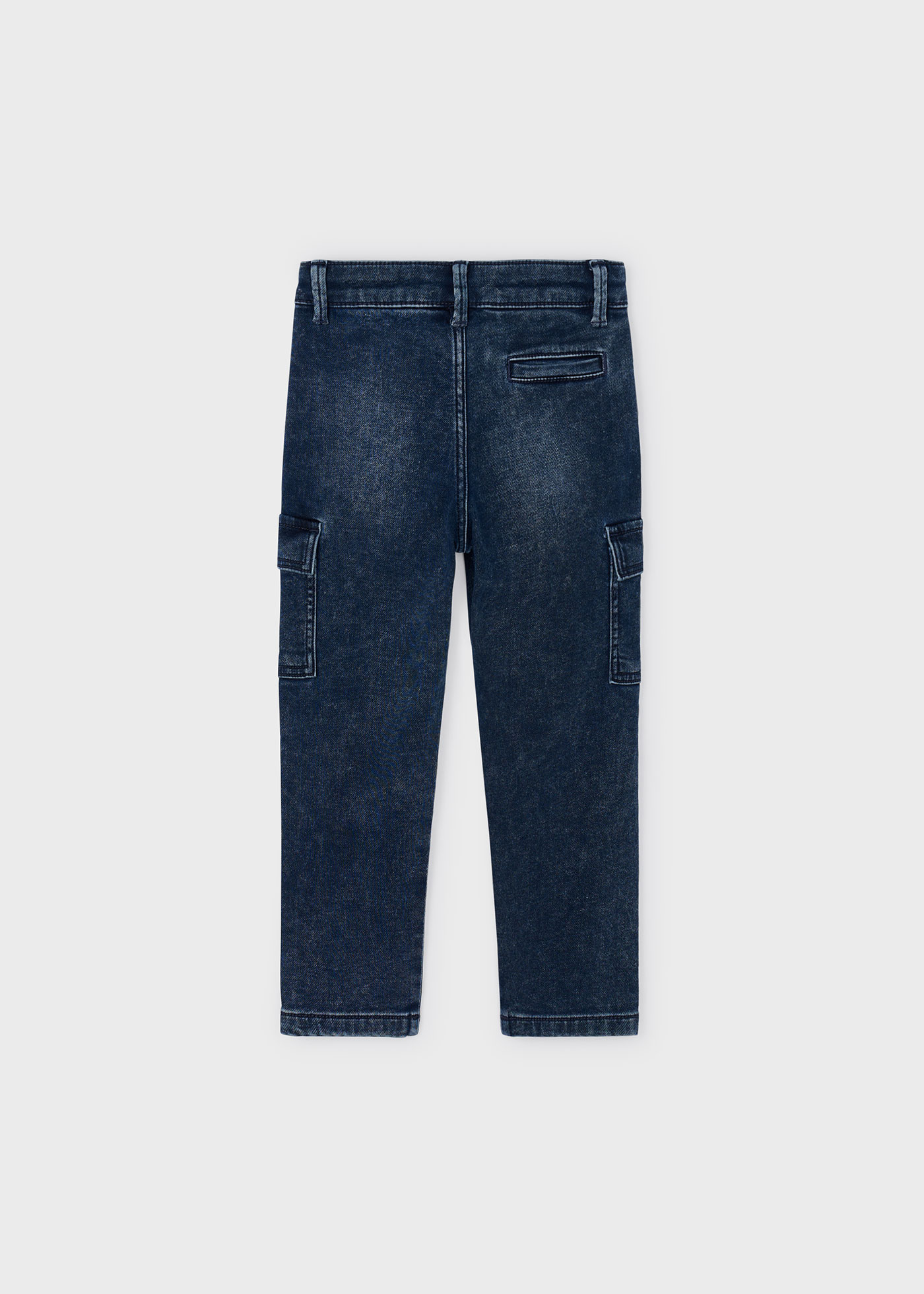 Pantalón de mezclilla cargo niño