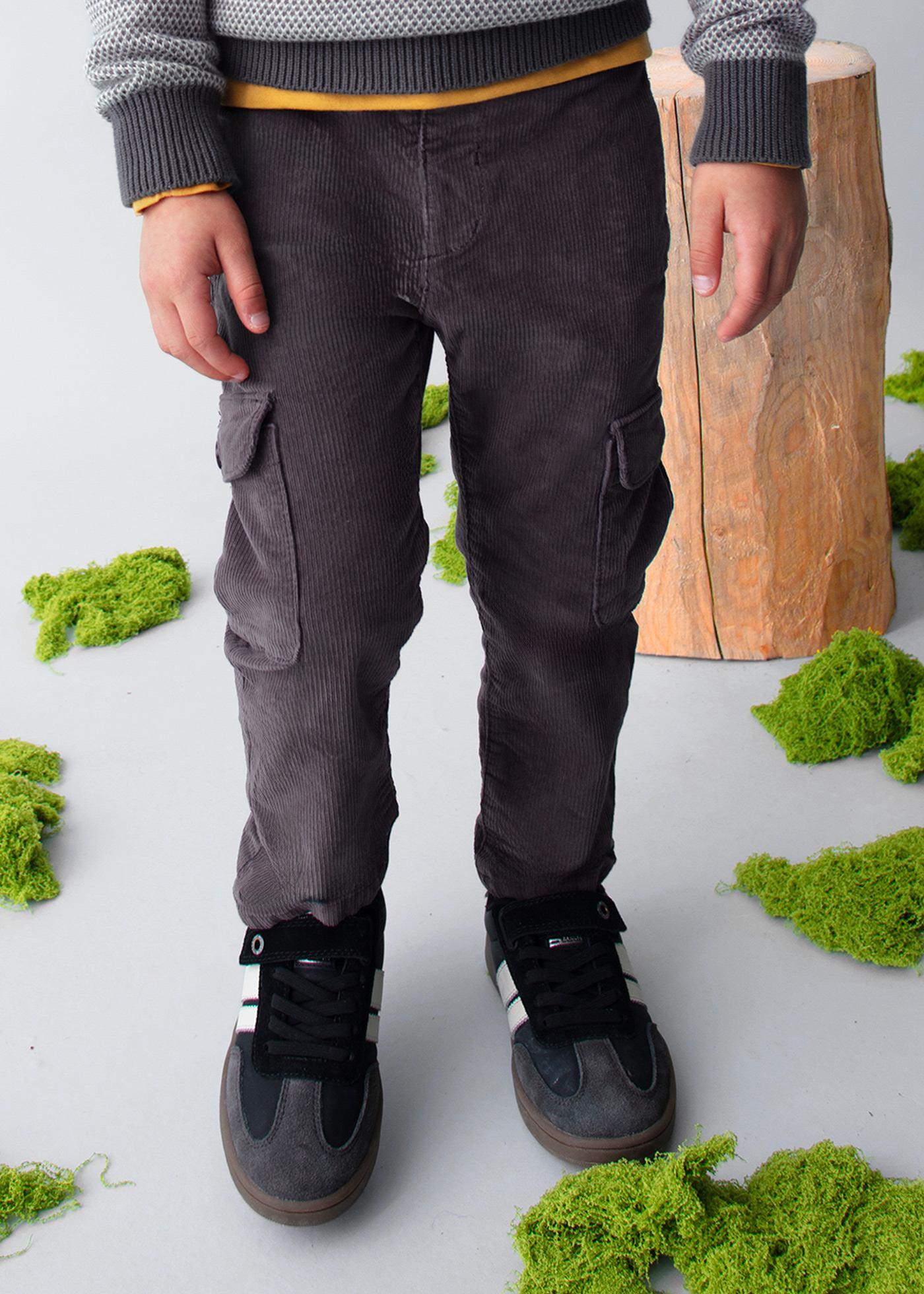 Boy Corduroy Cargo Pants