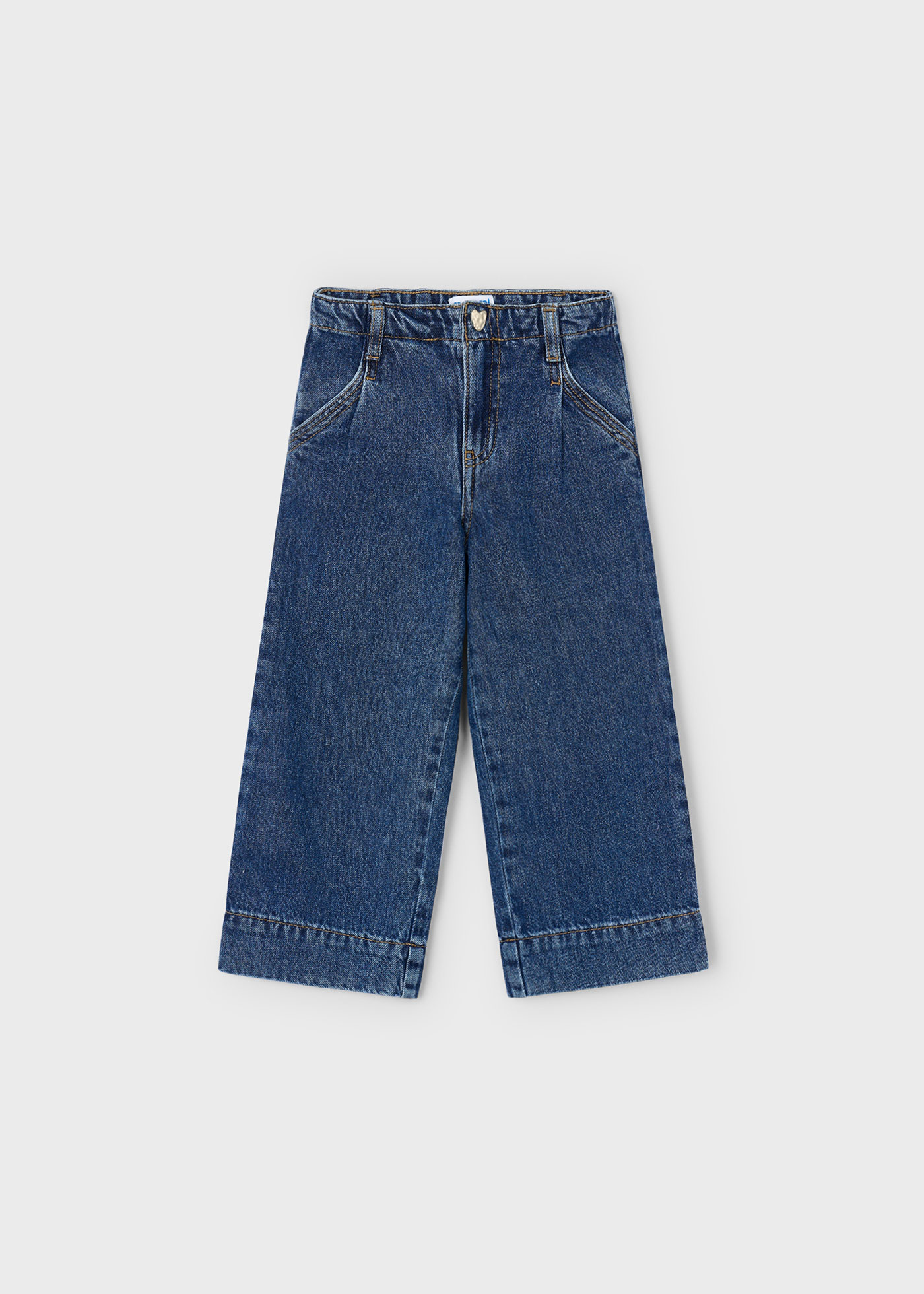 Pantalon en denim évasé fille