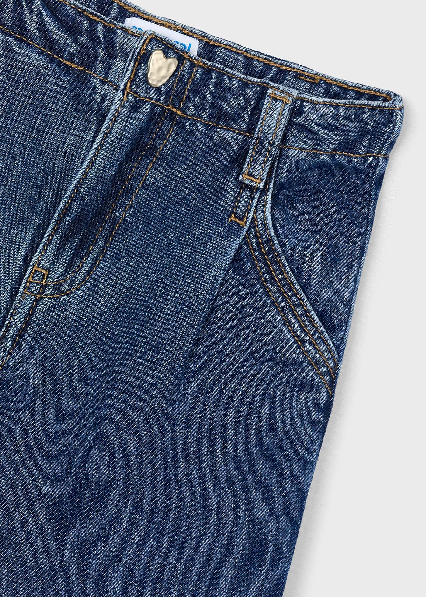Pantalon en denim évasé fille