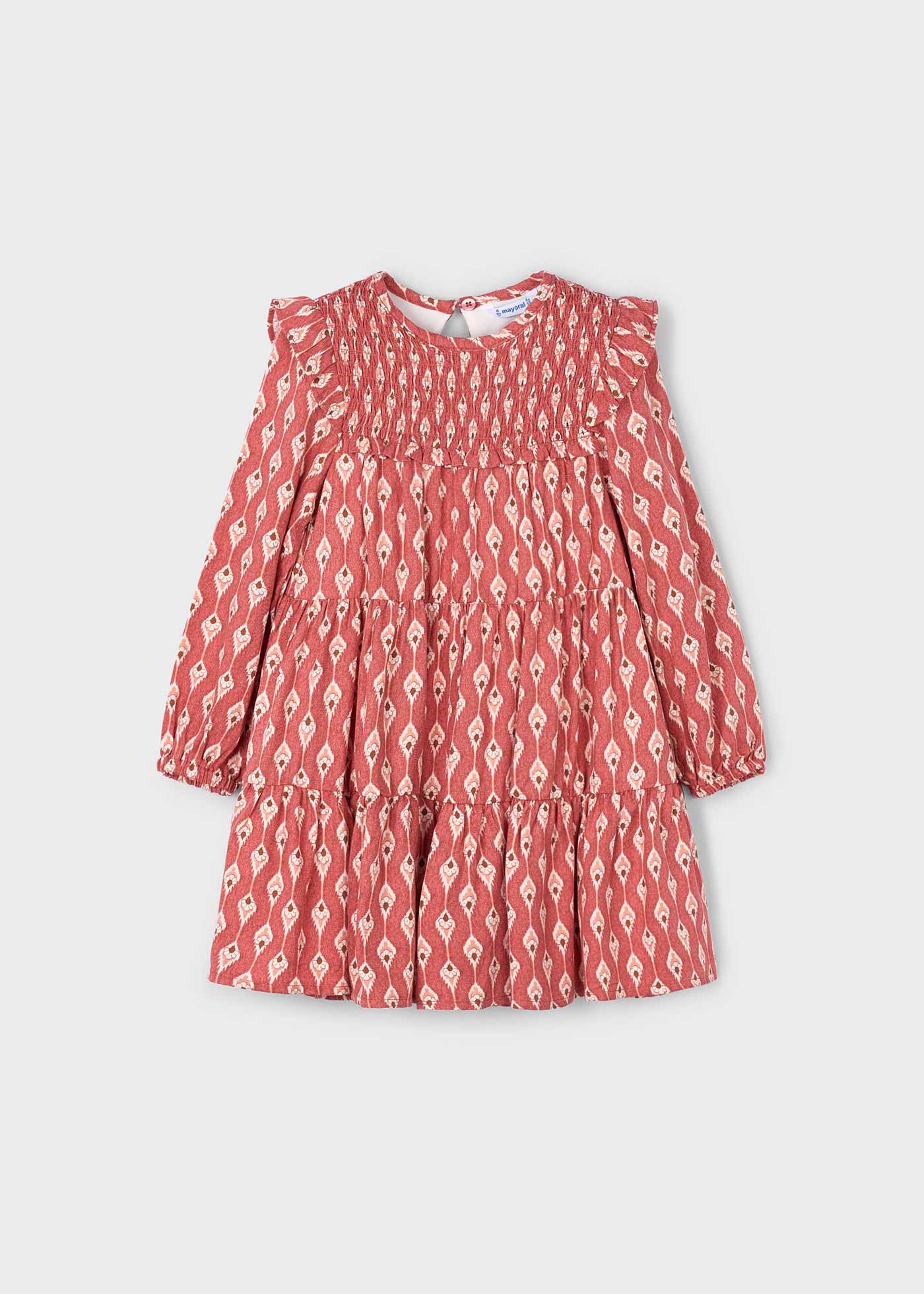 Vestido viella estampado niña