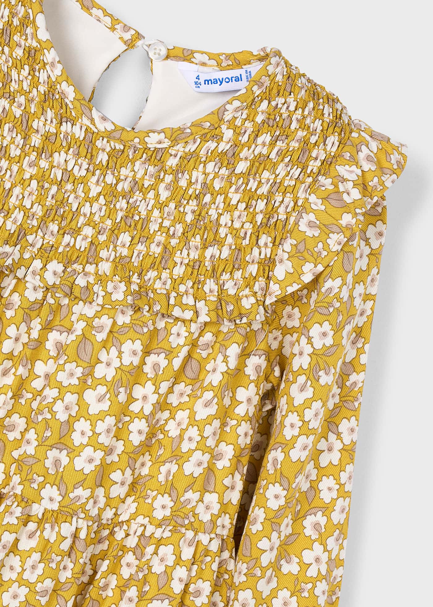 Girls viyella print dress