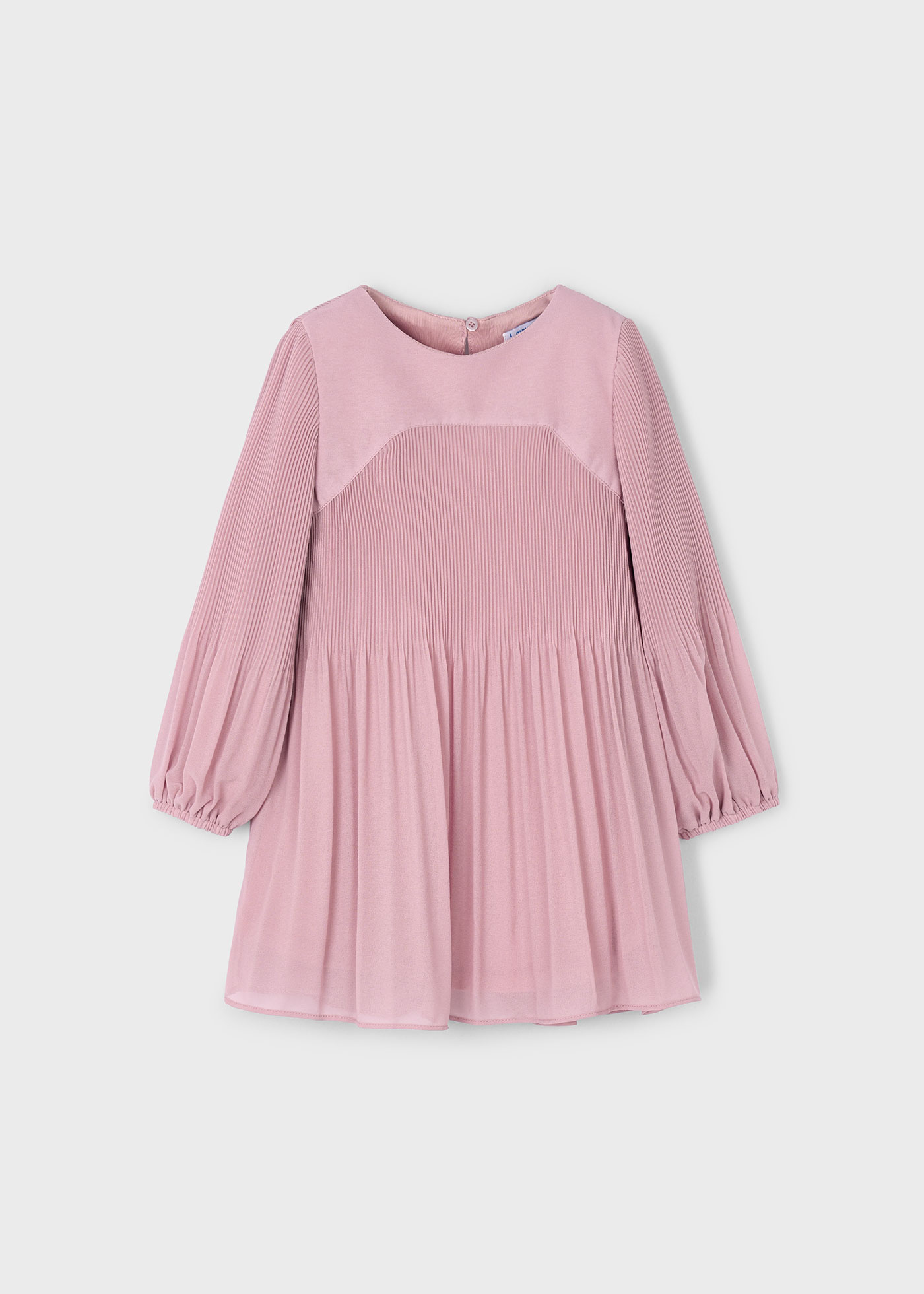 Girls pleated chiffon dress