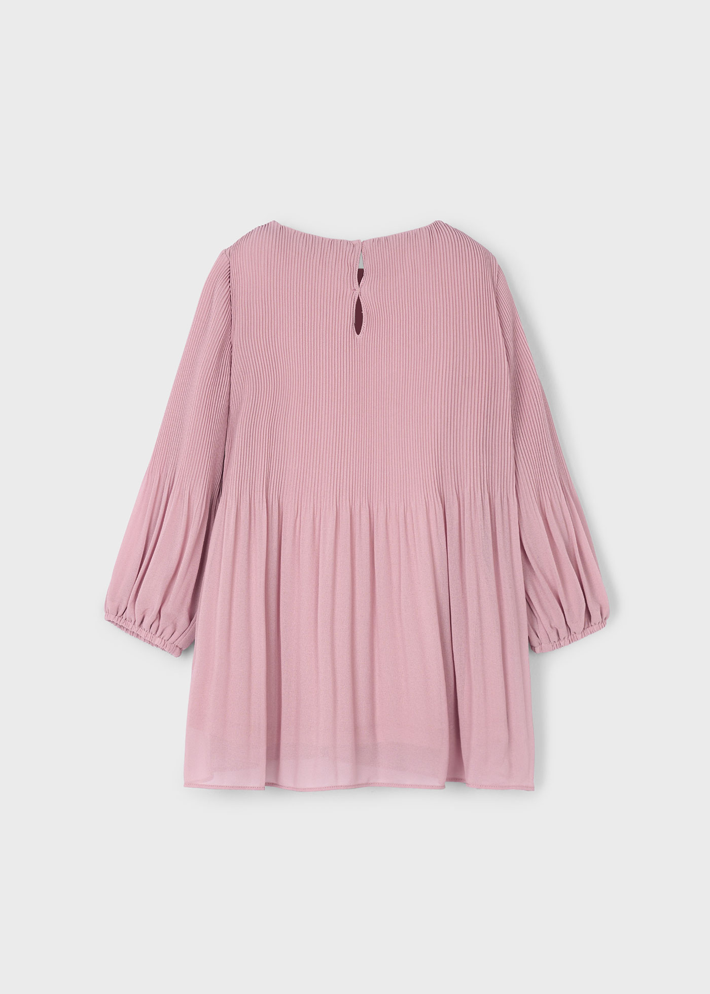 Girls pleated chiffon dress