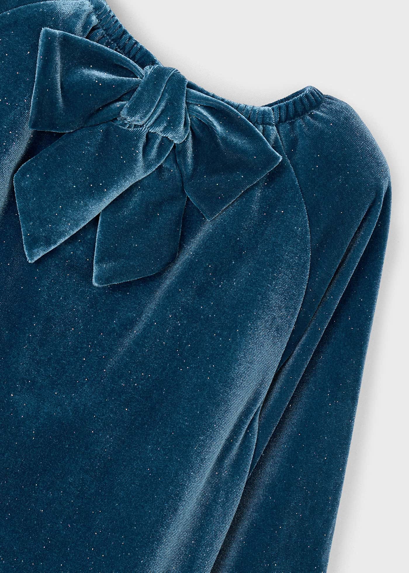 Robe en velours brillant fille