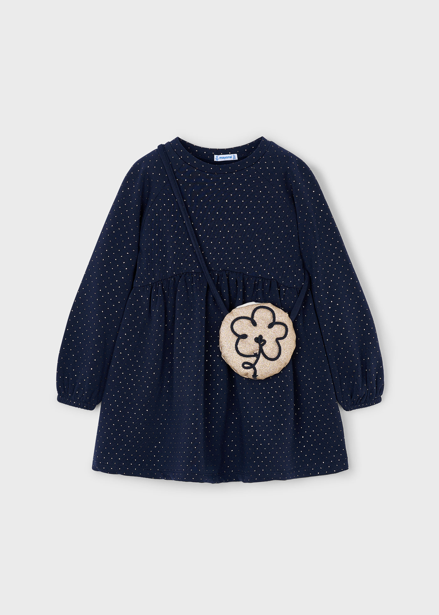 Robe en molleton avec sac à main fille