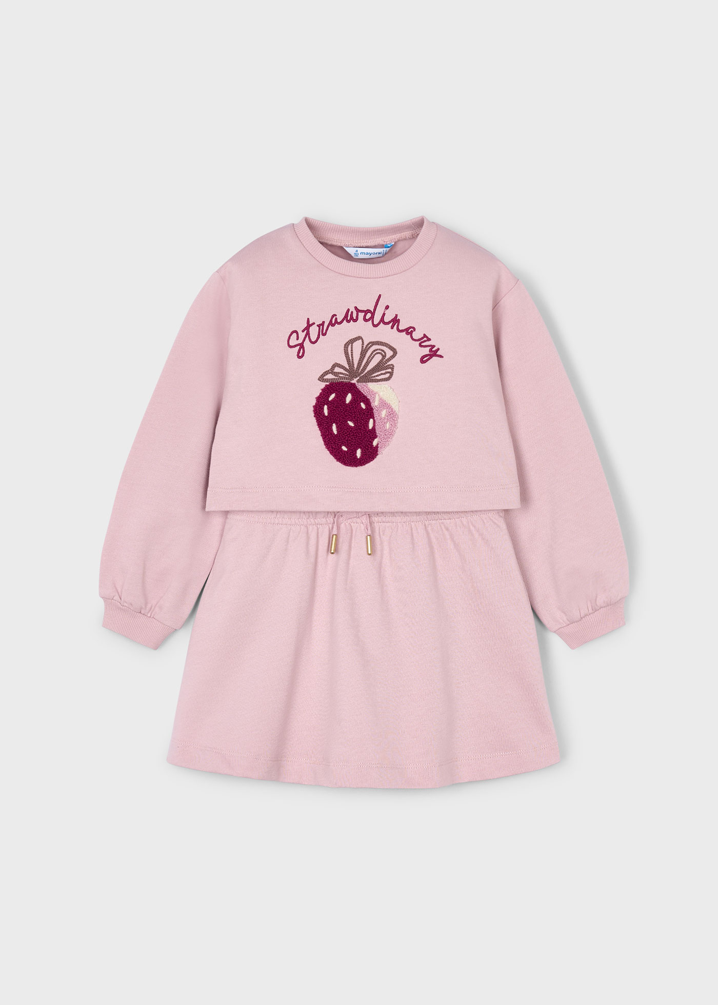 Vestido com sweat menina