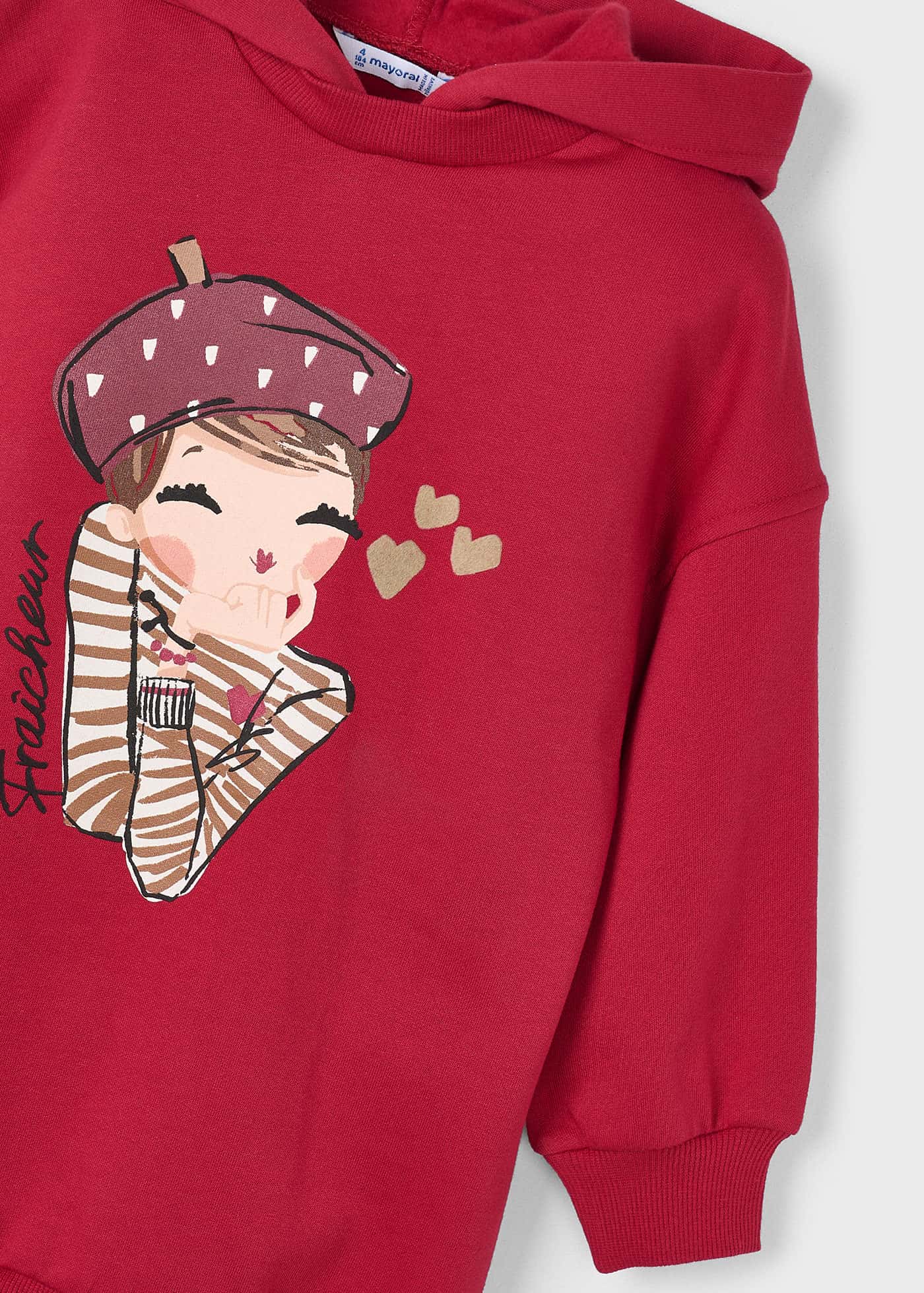 Rochie cu gluga fetita Rochie cu gluga fetita