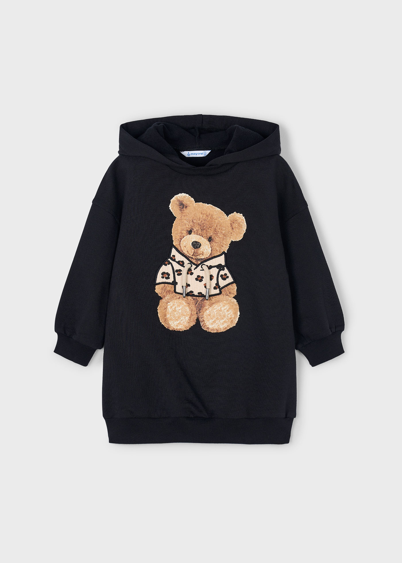 Robe en molleton à capuche fille