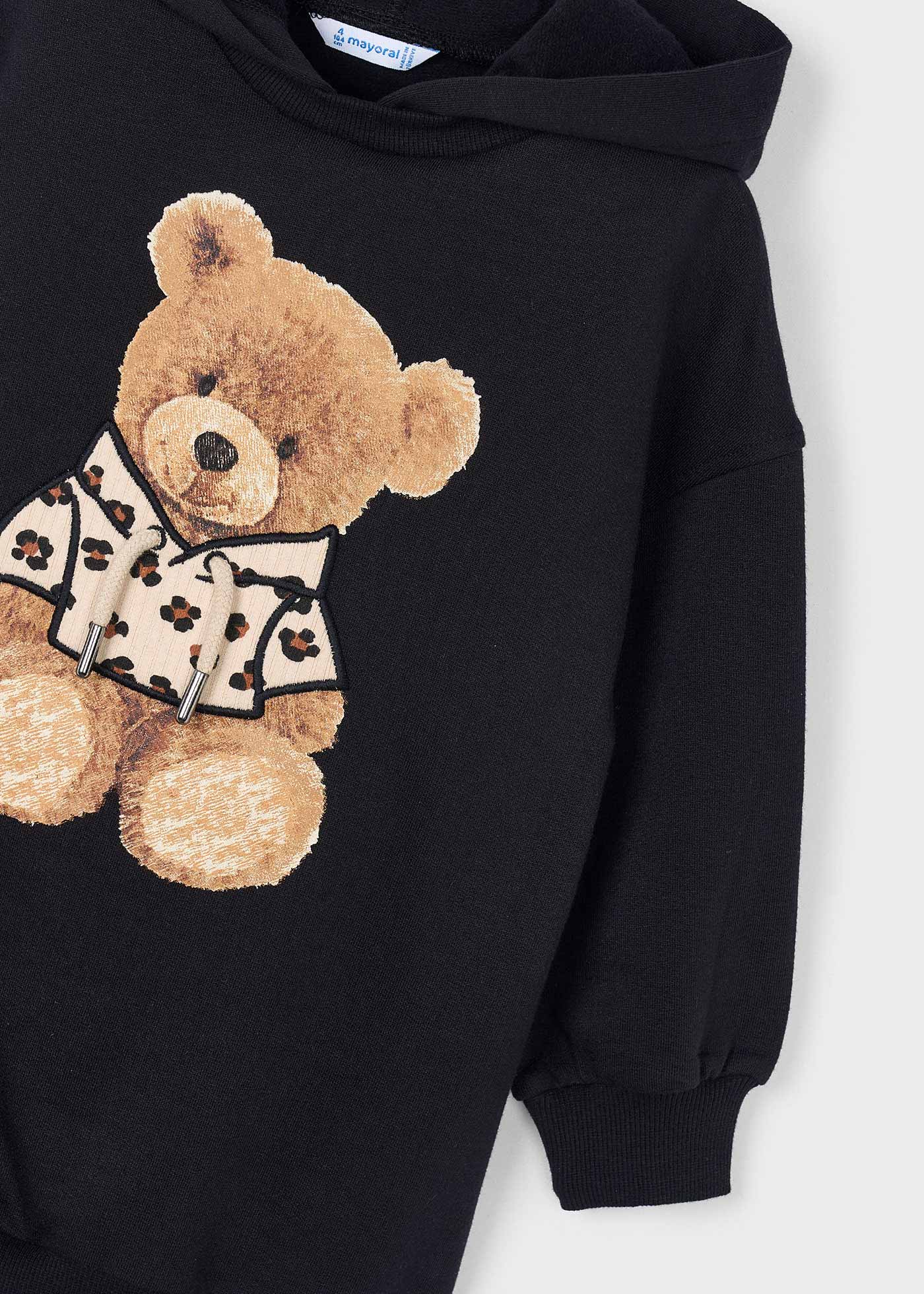 Robe en molleton à capuche fille