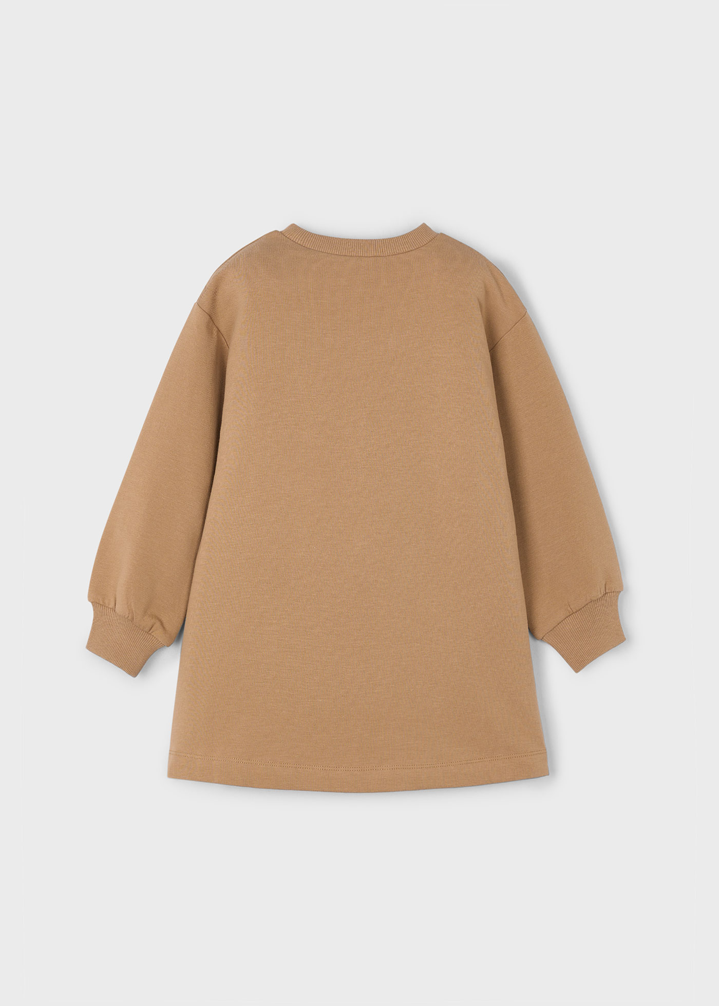 Vestito felpa scritta bambina