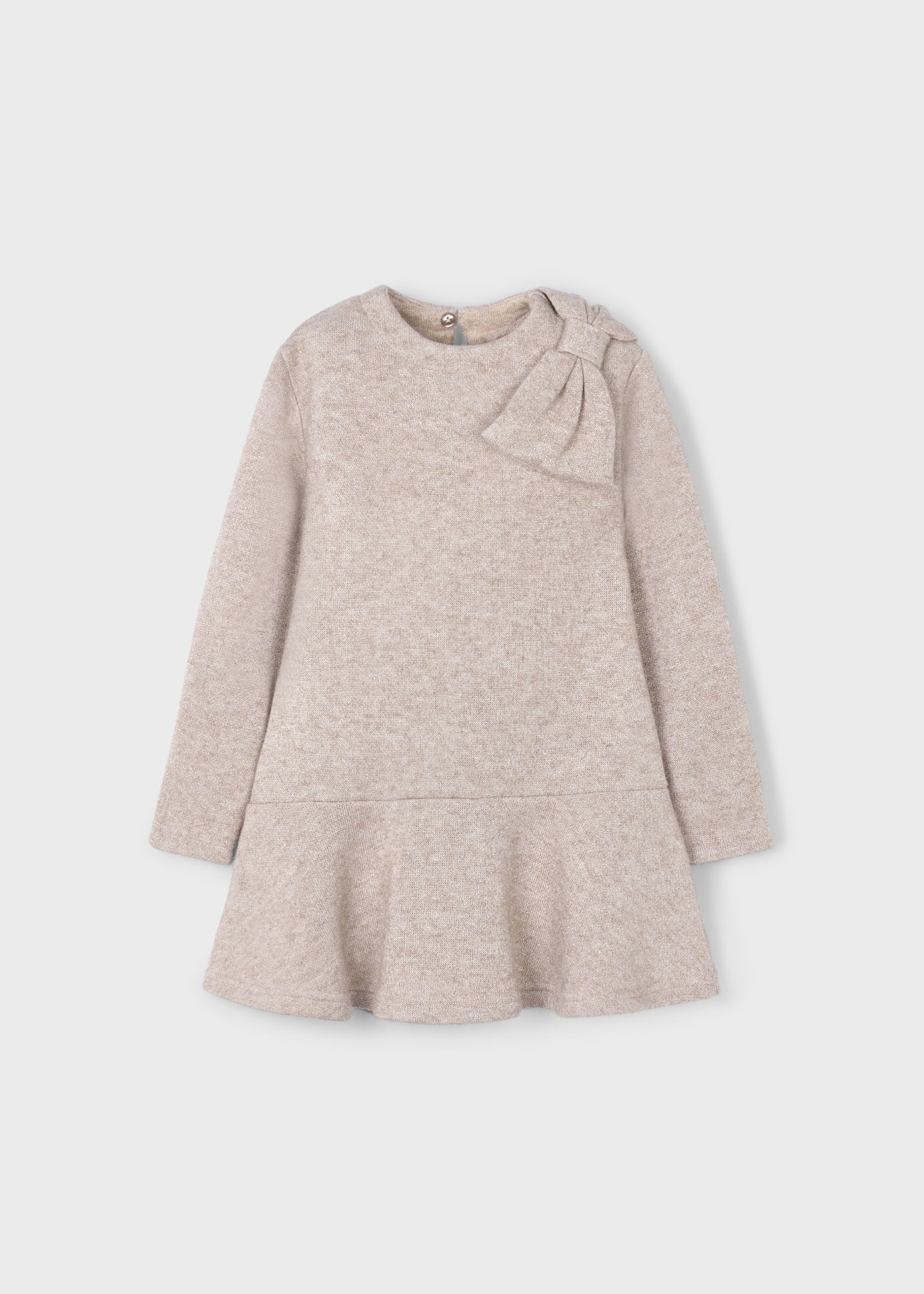 Vestido tricot lazo niña