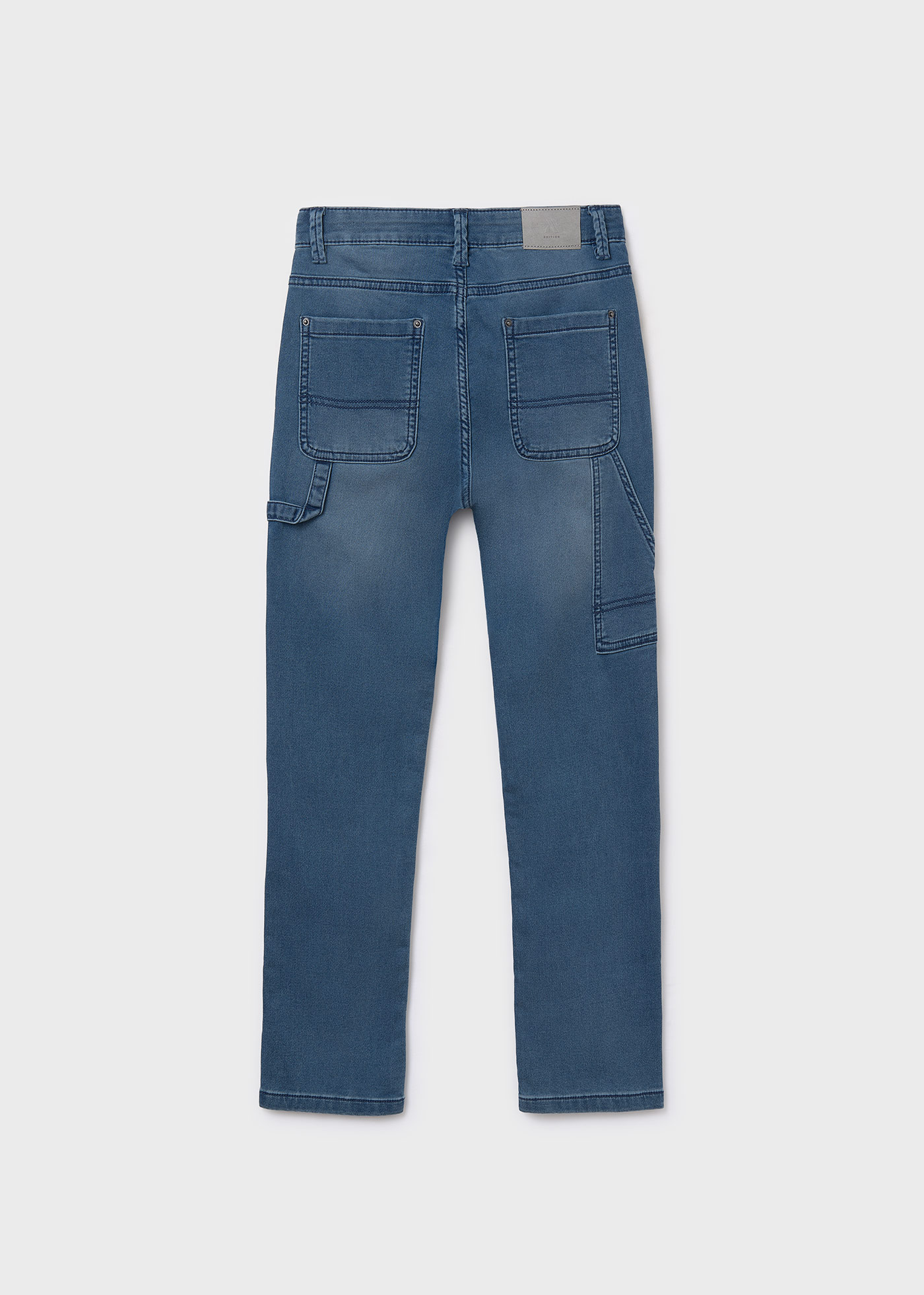 Pantalón de mezclilla recto chico