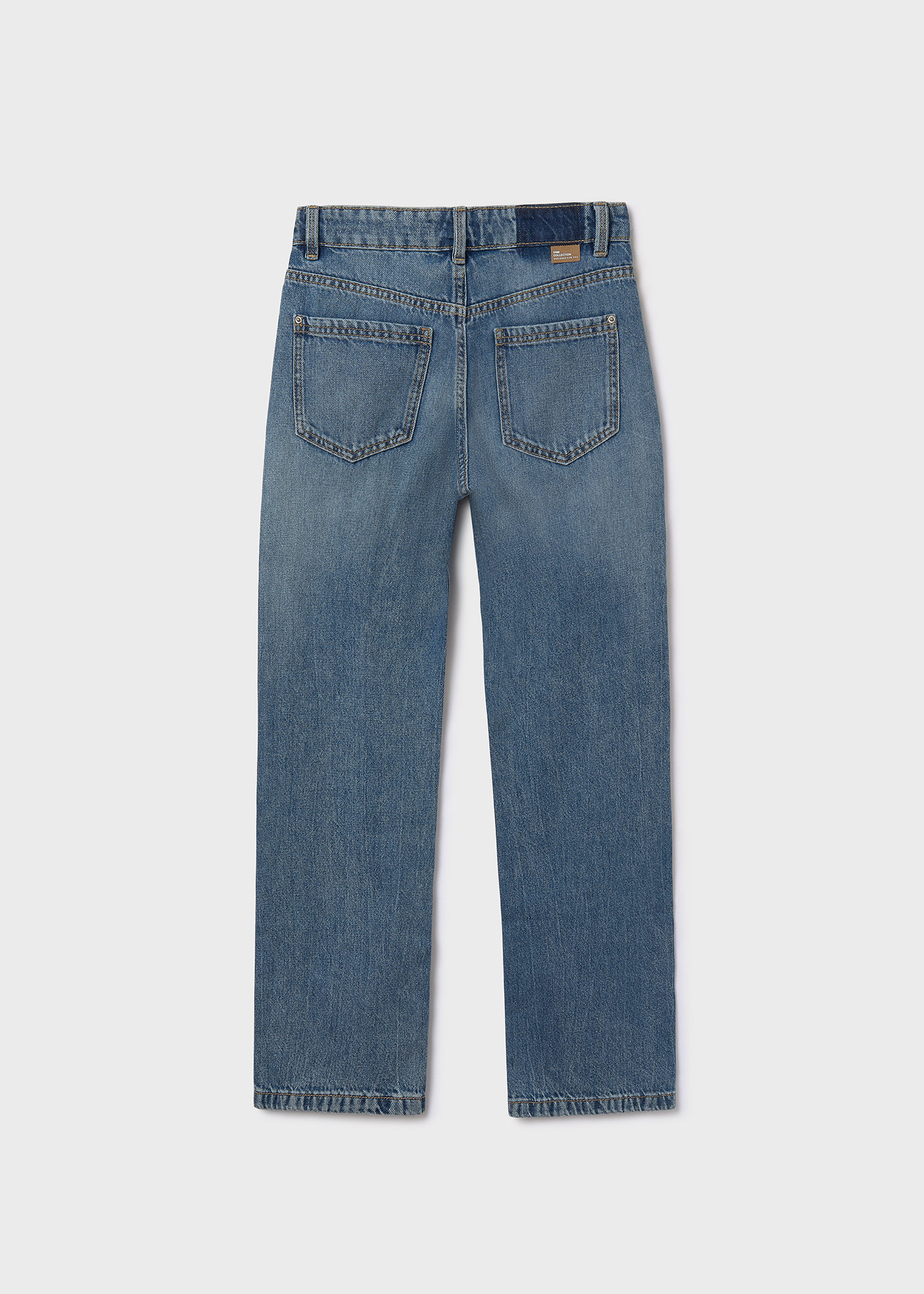 Pantalón de mezclilla holgado chica