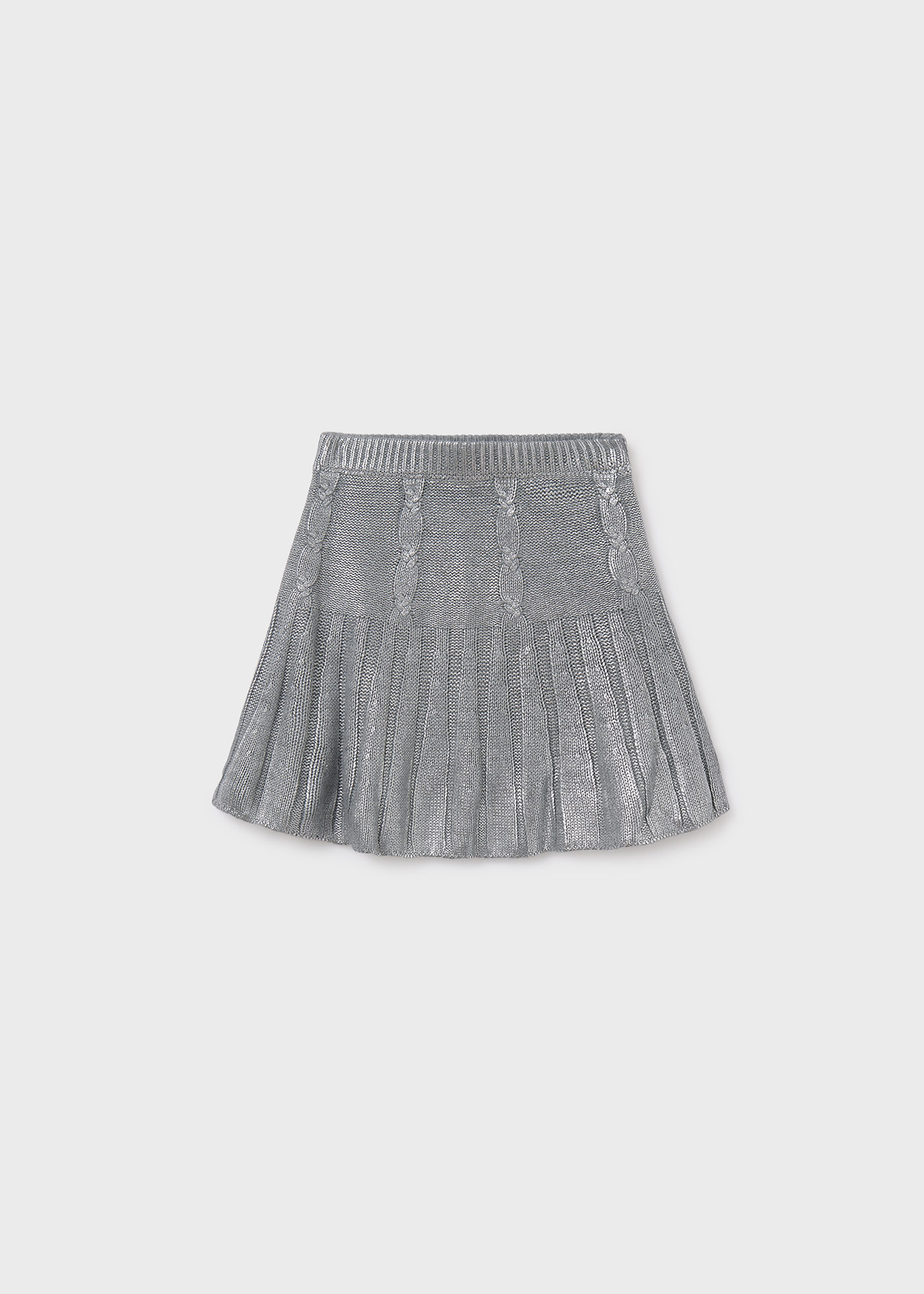 Falda tricot trenzas chica