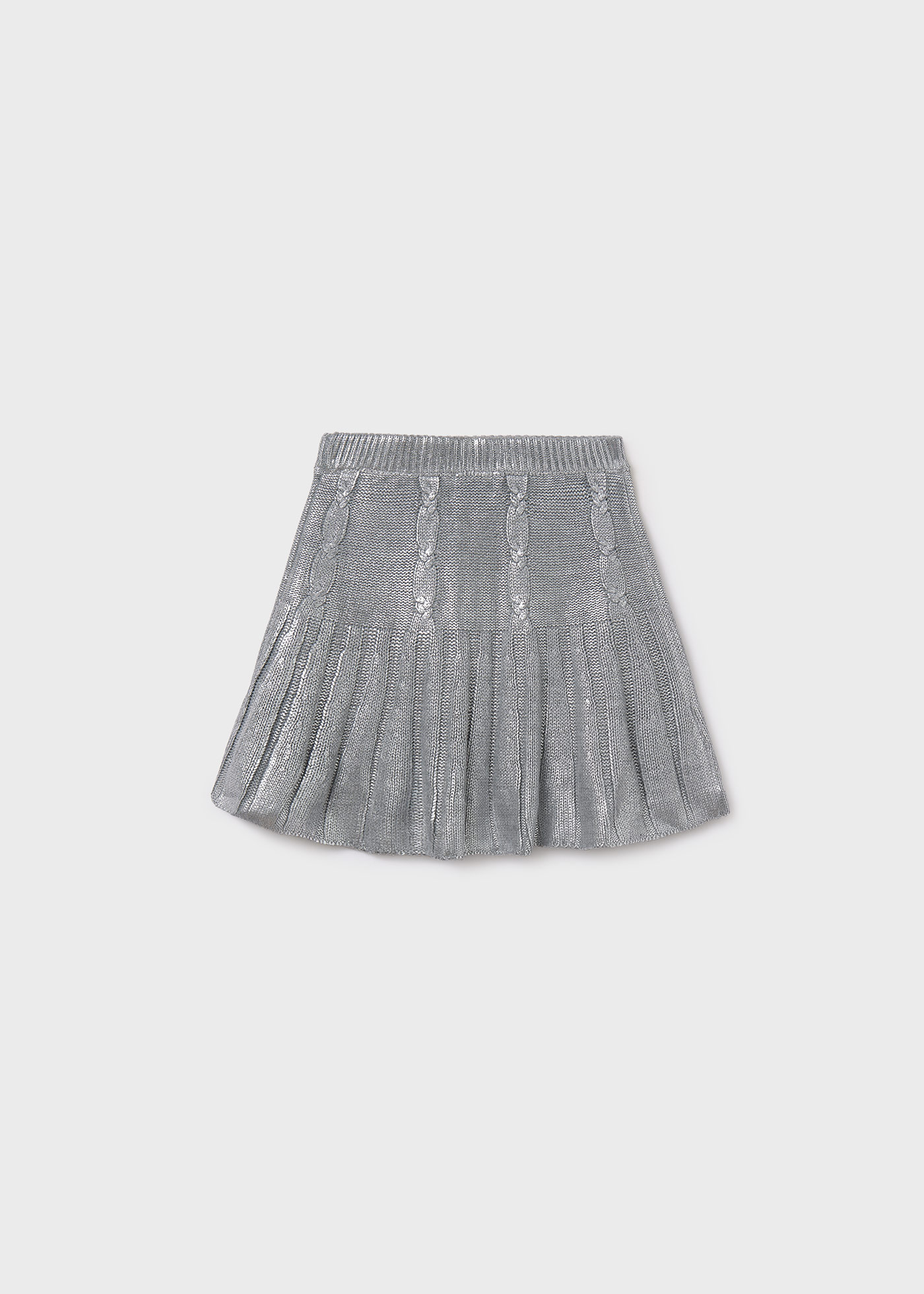 Gonna tricot treccia ragazza