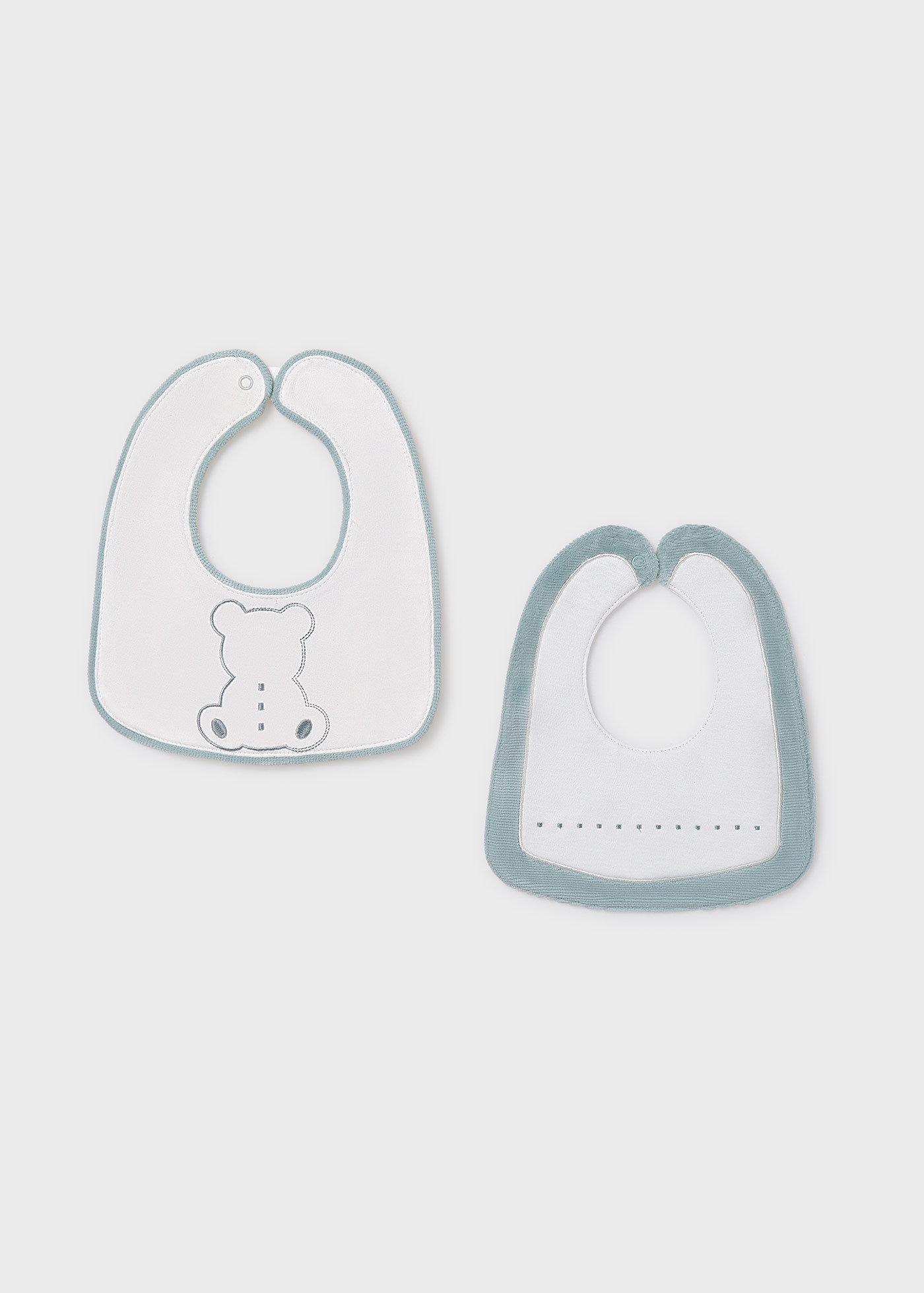 Set 2 bavaglini impermeabili neonato