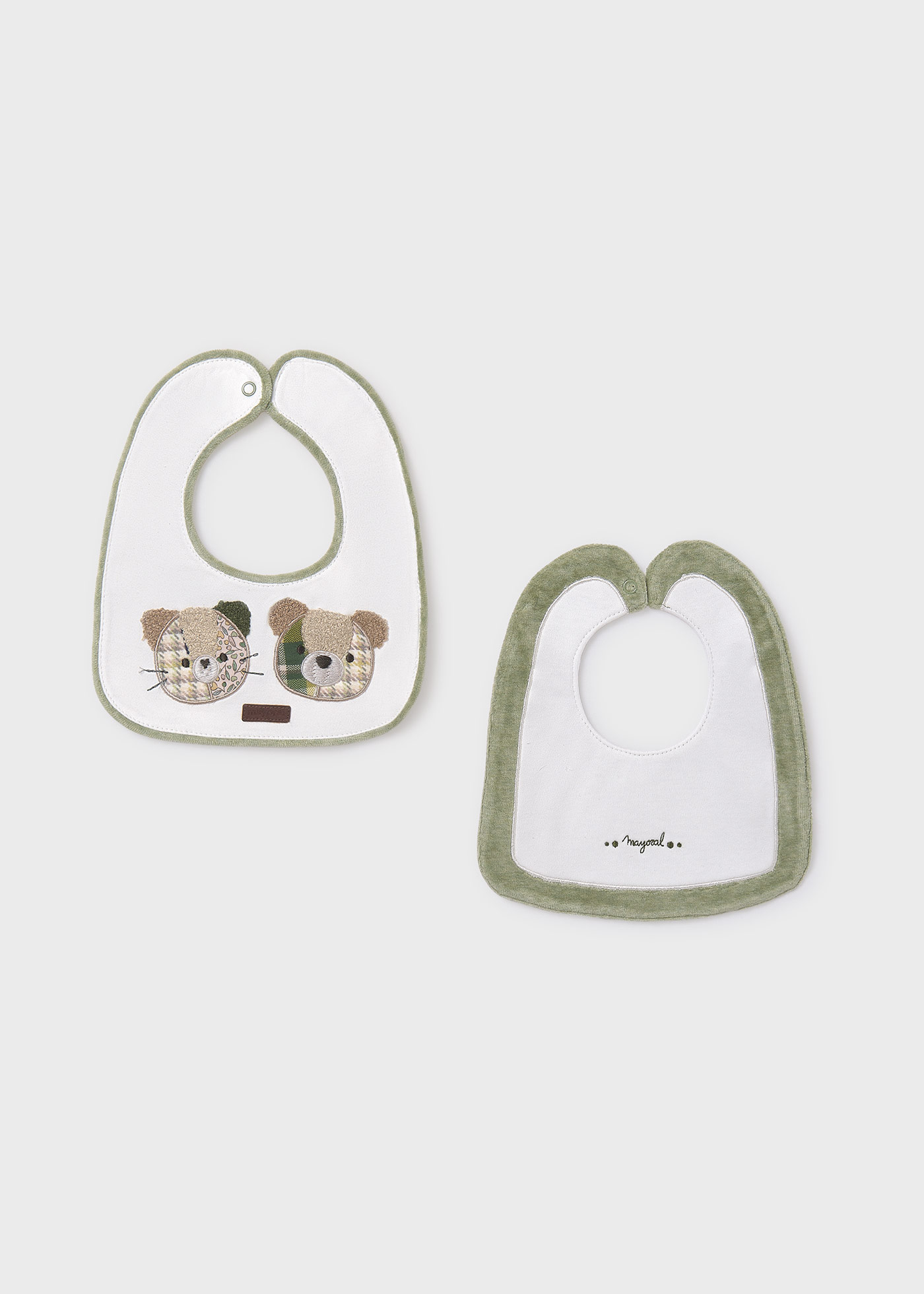 Set 2 baberos impermeables bebé