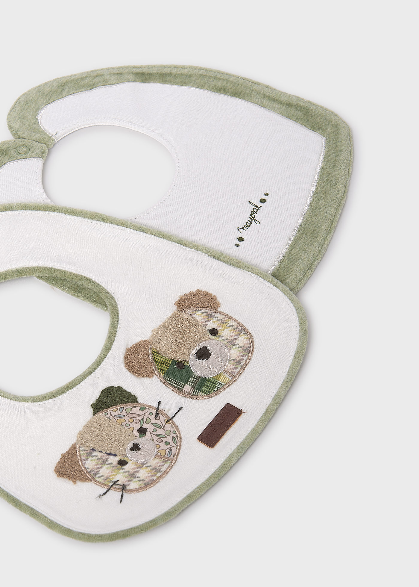 Set 2 baberos impermeables bebé