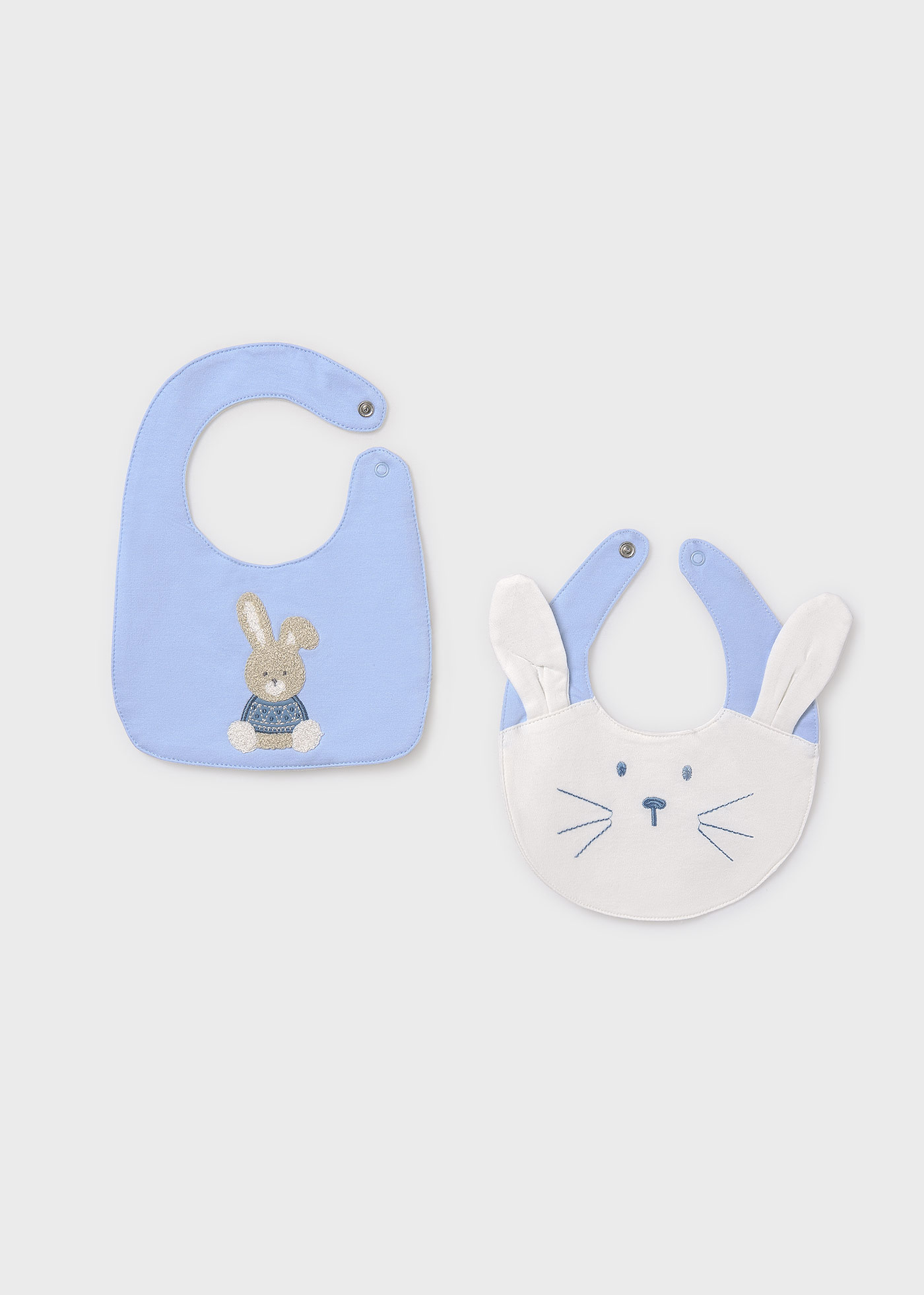 Set 2 baberos apliques impermeables bebé