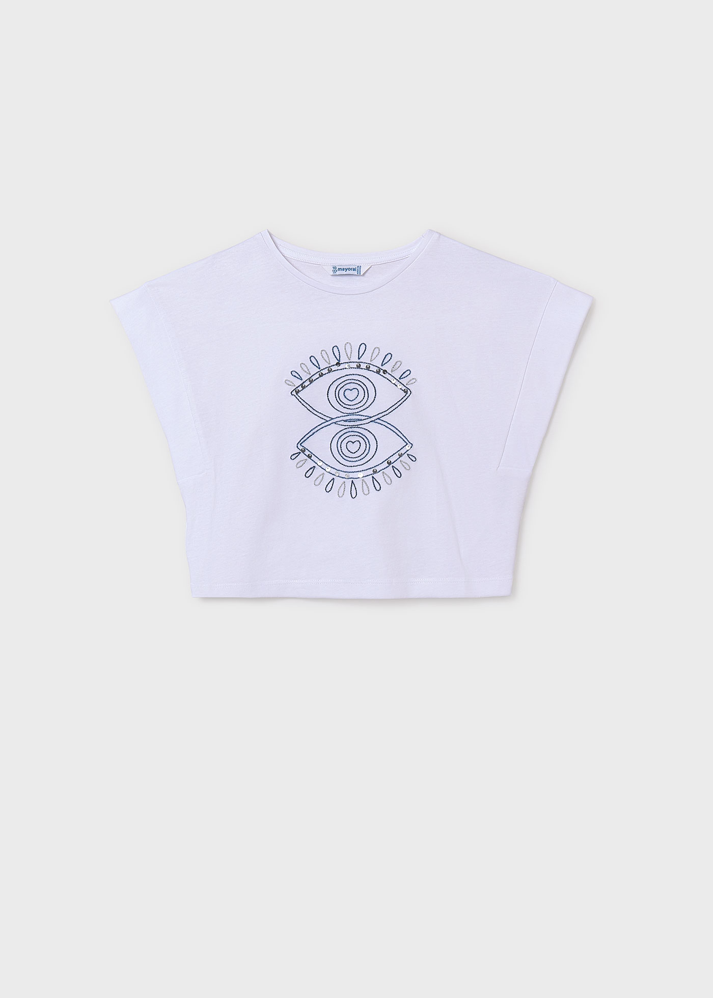 Girl sleeveless eye top