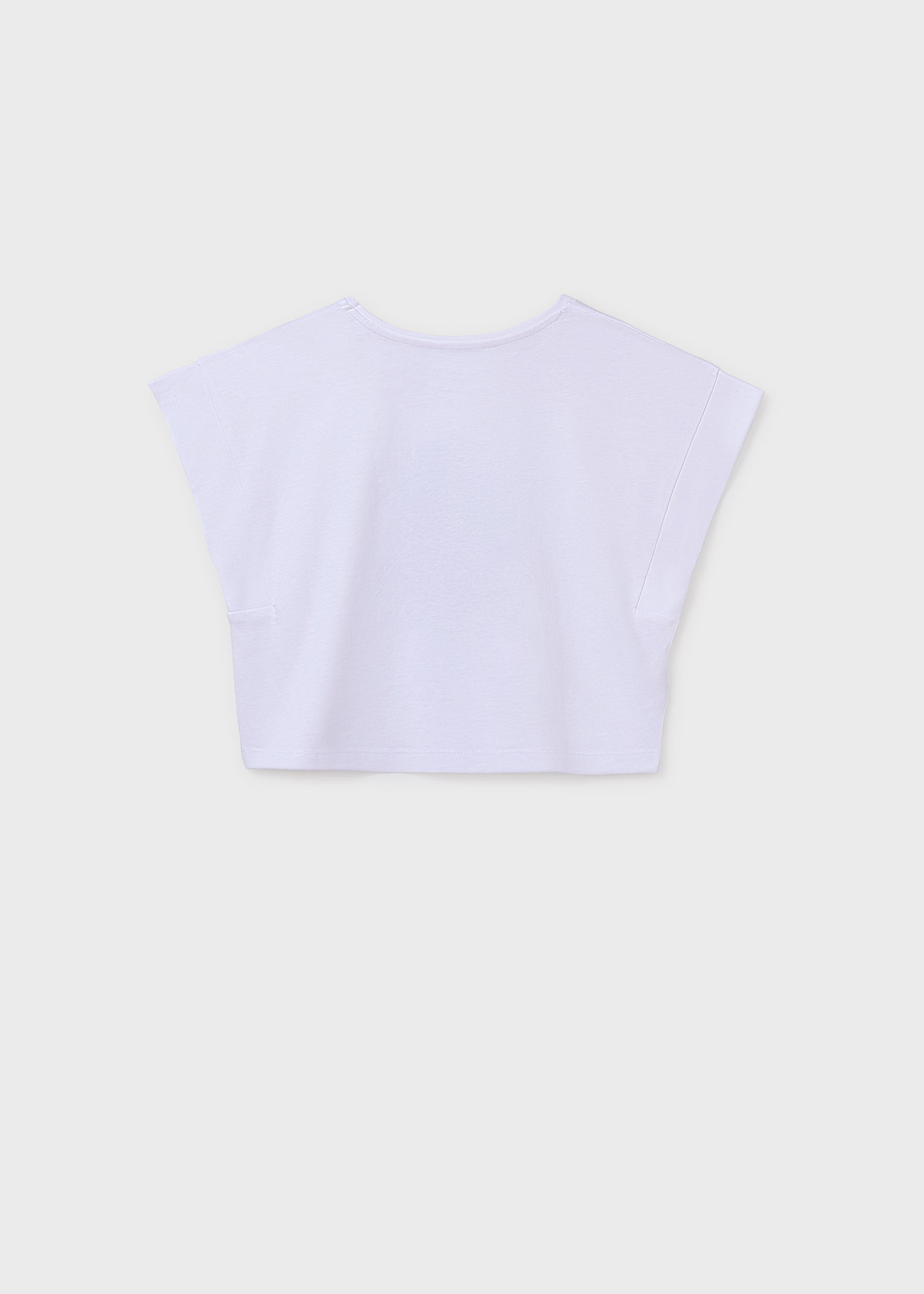 Camiseta hombro caído ojo chica