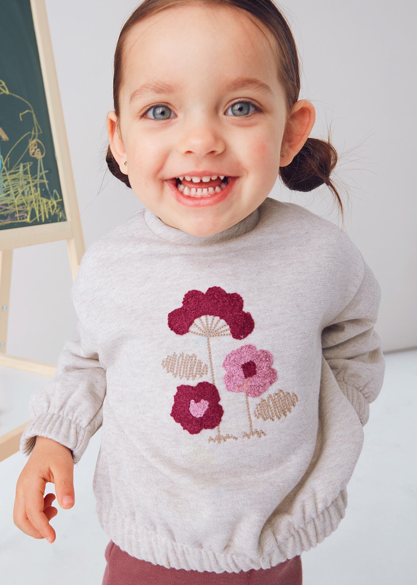 Conjunto legging campana y sudadera bebé