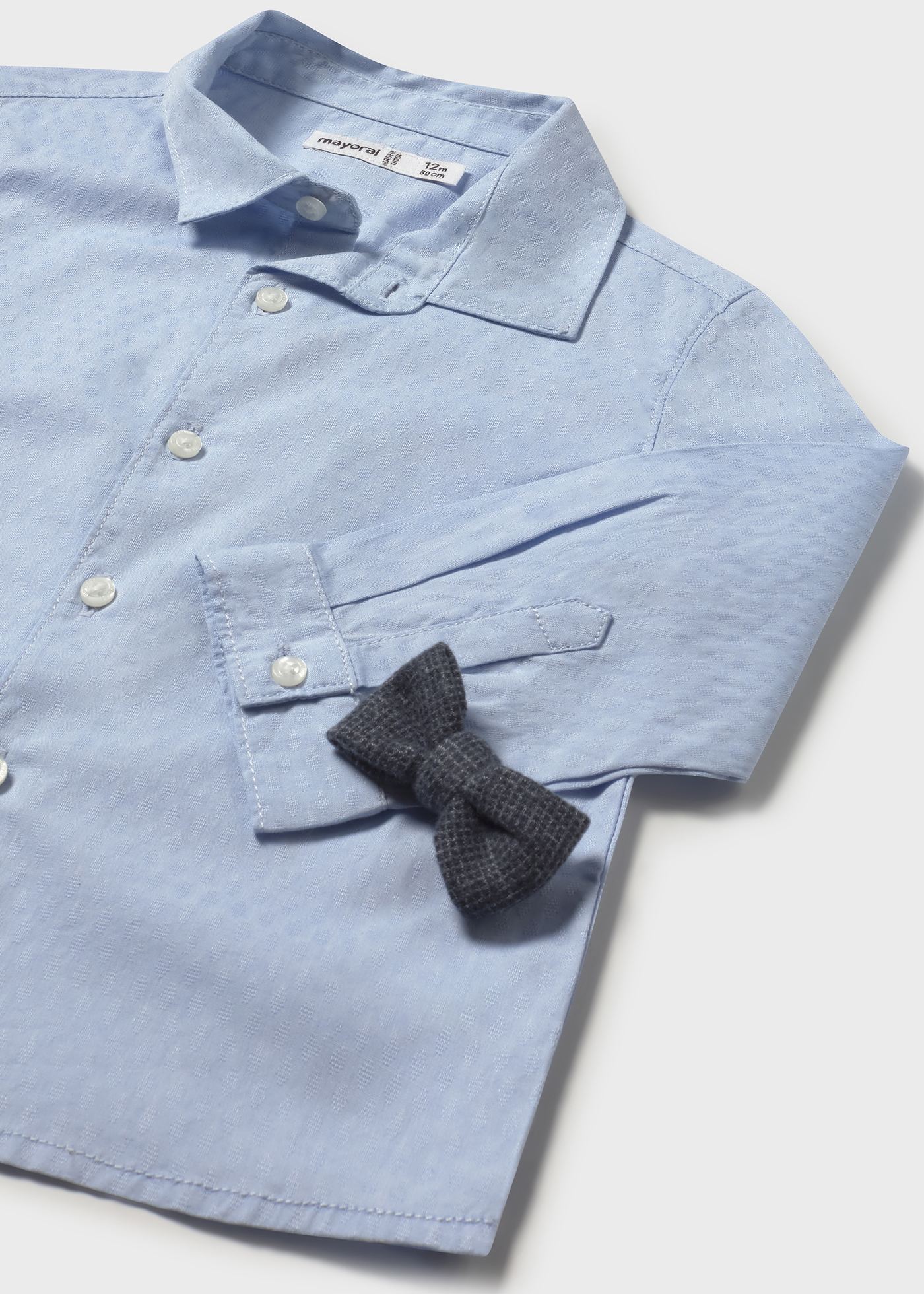 Baby shirt with bow tie