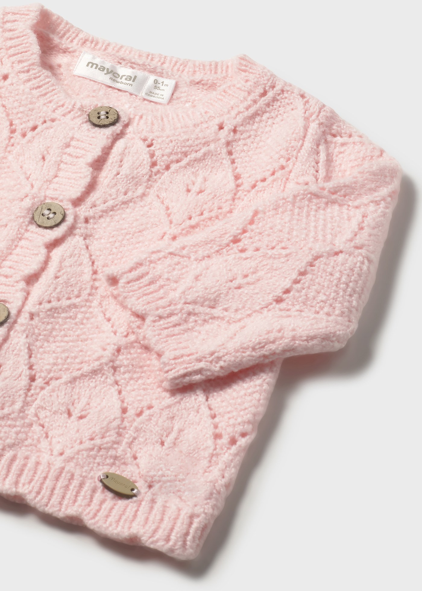 Newborn knitted cardigan