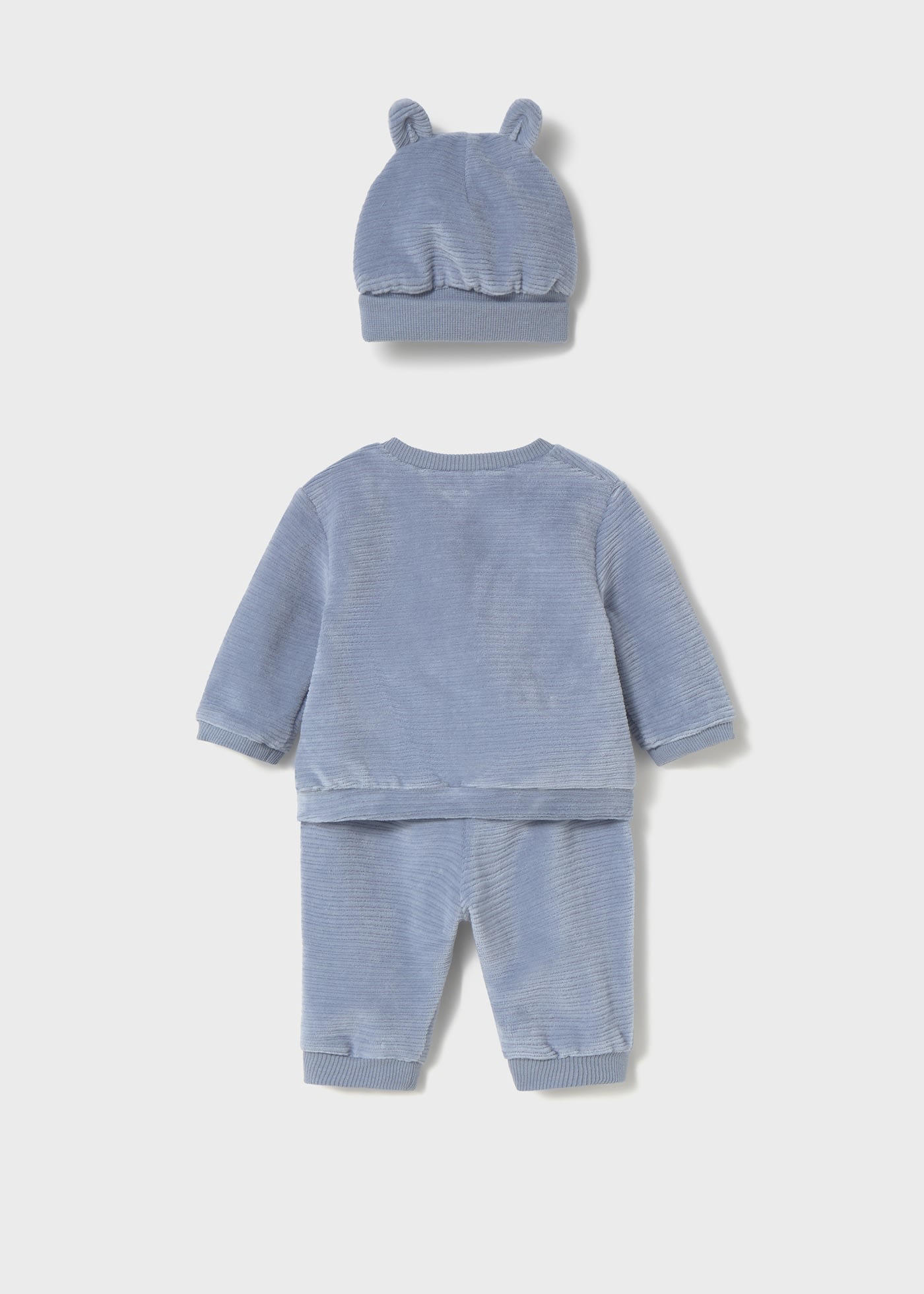 Newborn 3 piece corduroy knitted tracksuit