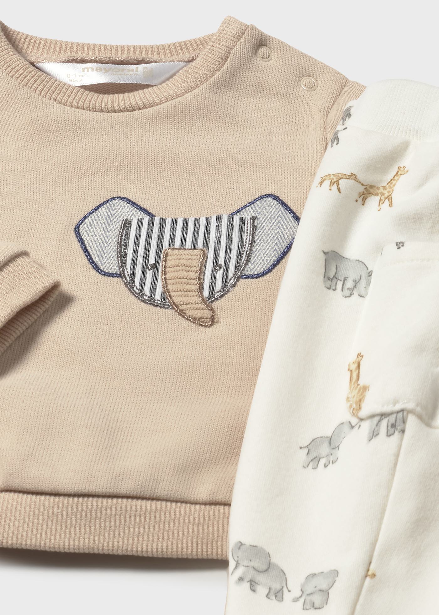 Completo 4 pezzi animaletti neonato