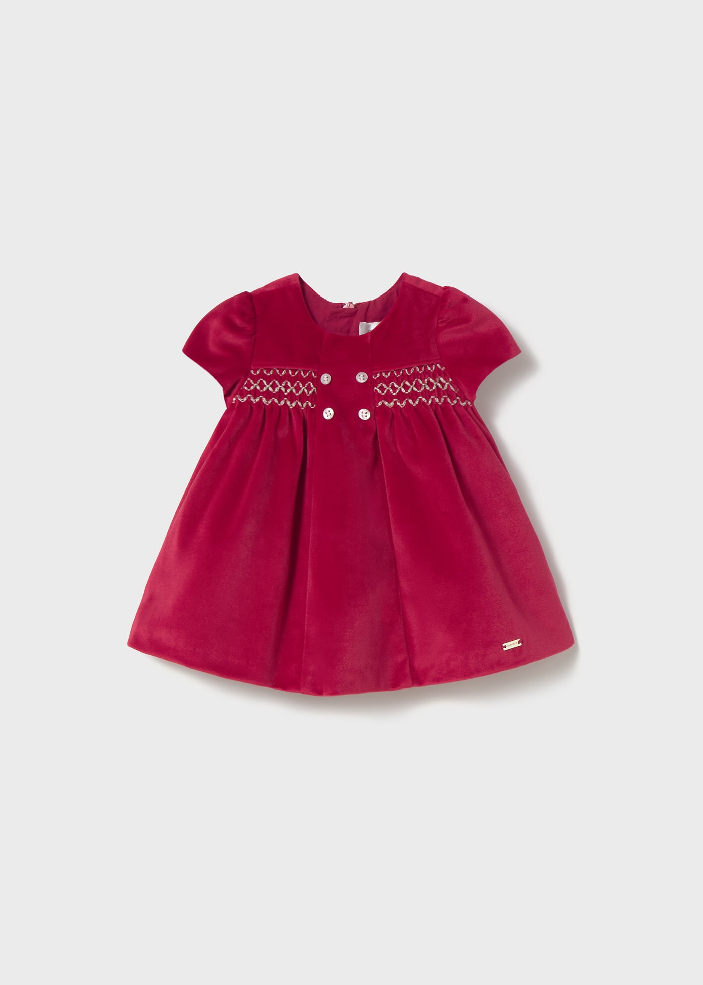 Vestido terciopelo recién nacida