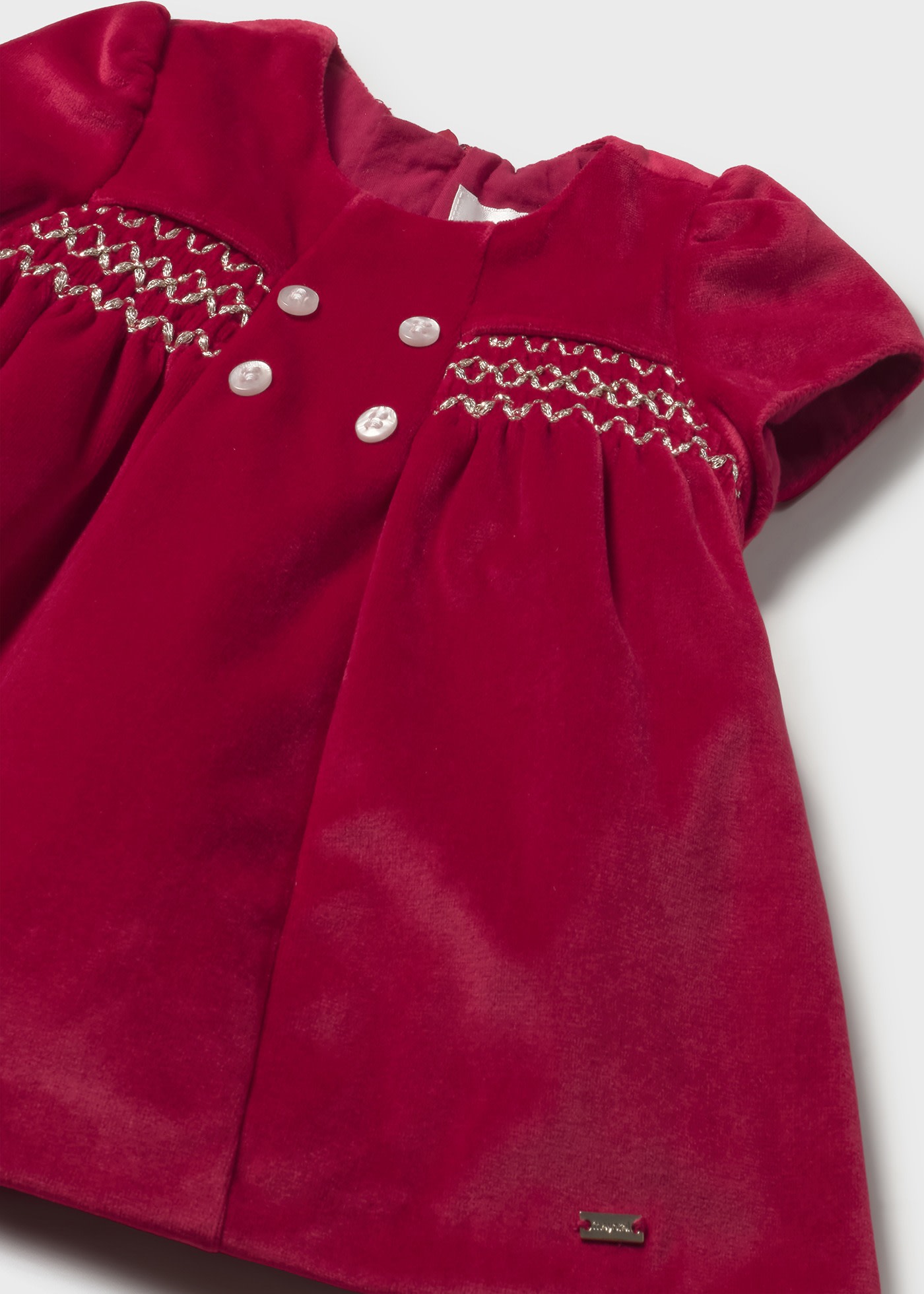 Vestido terciopelo recién nacida