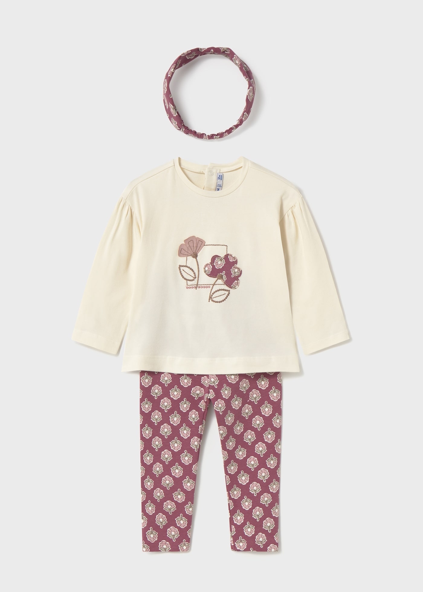 Conjunto legging con diadema bebé