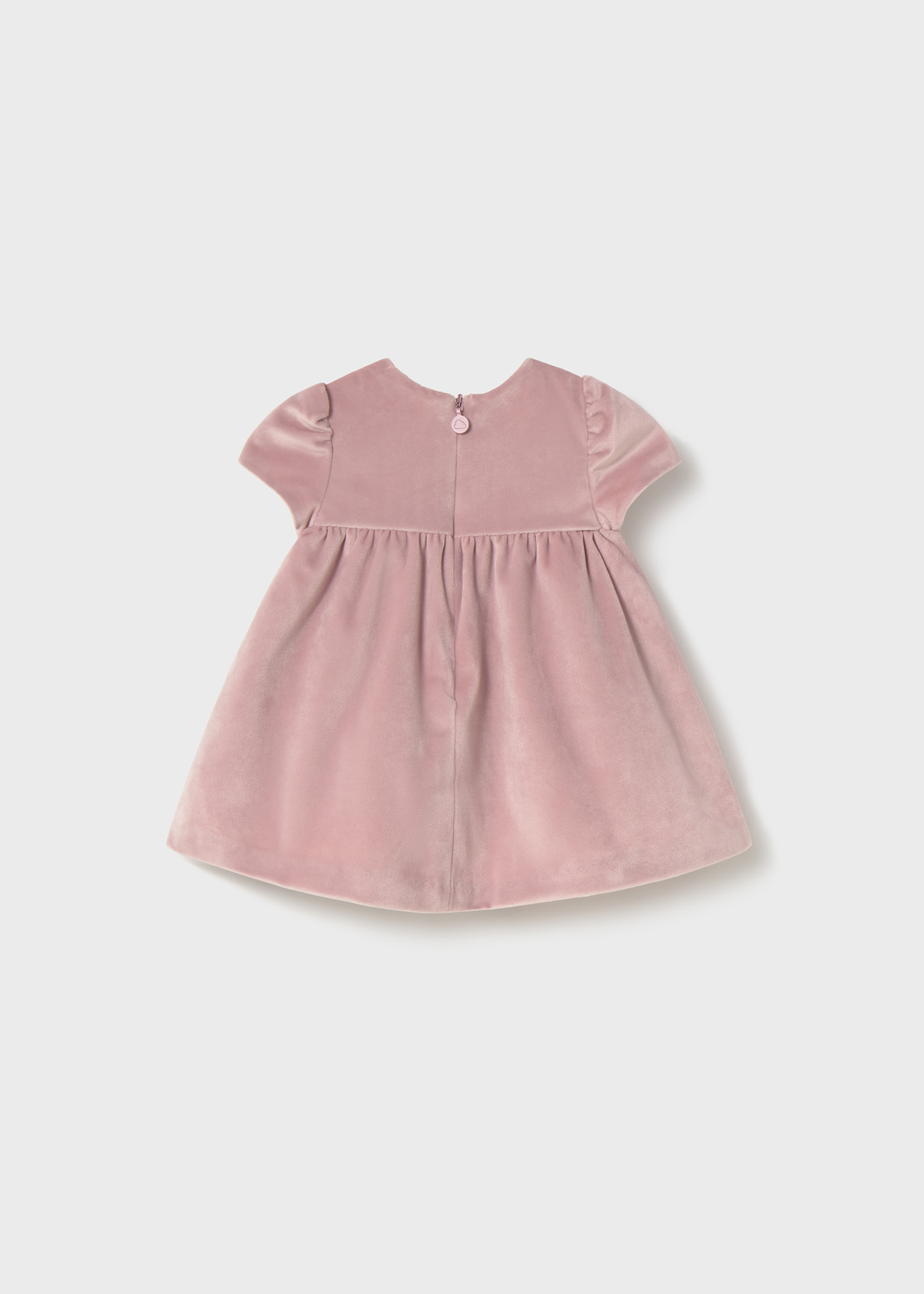 Vestido aveludado recém nascida