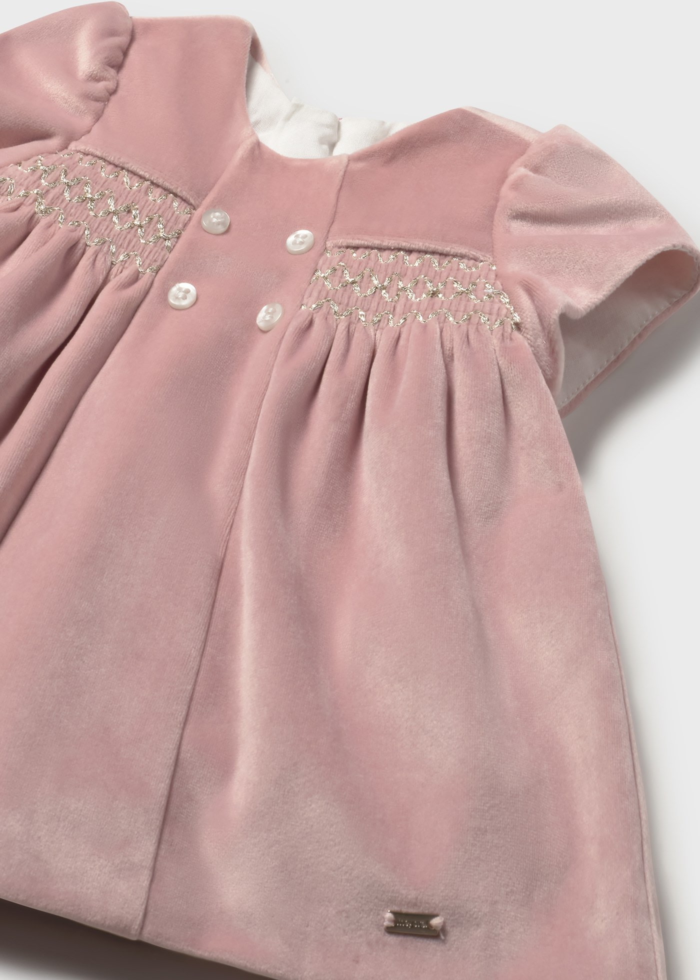 Vestito velluto neonata