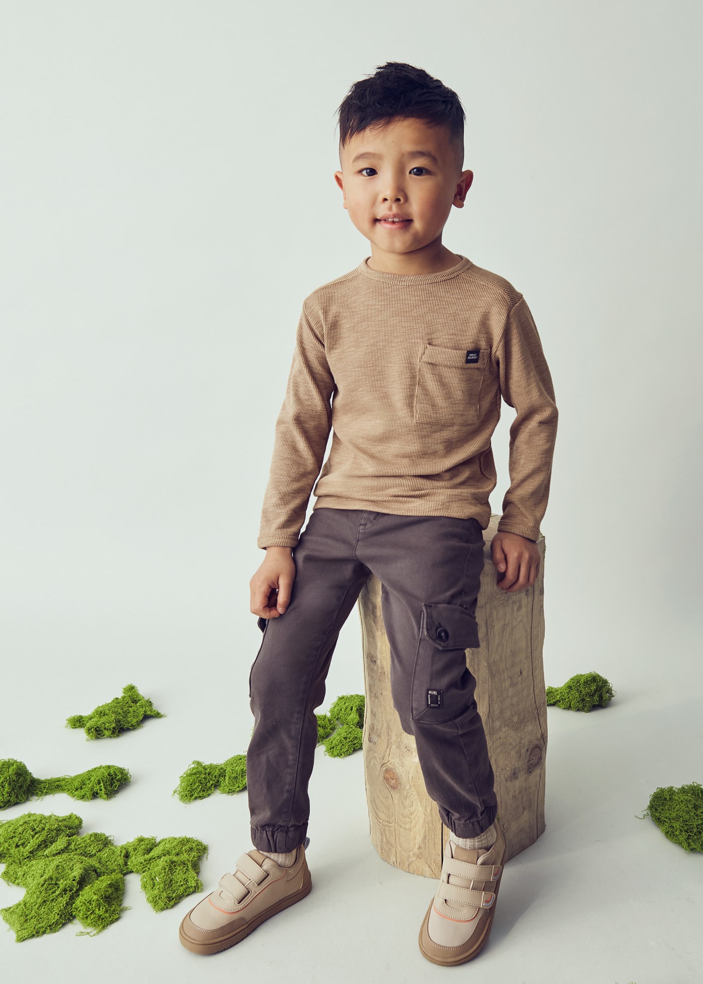 Boys plain long sleeved shirt