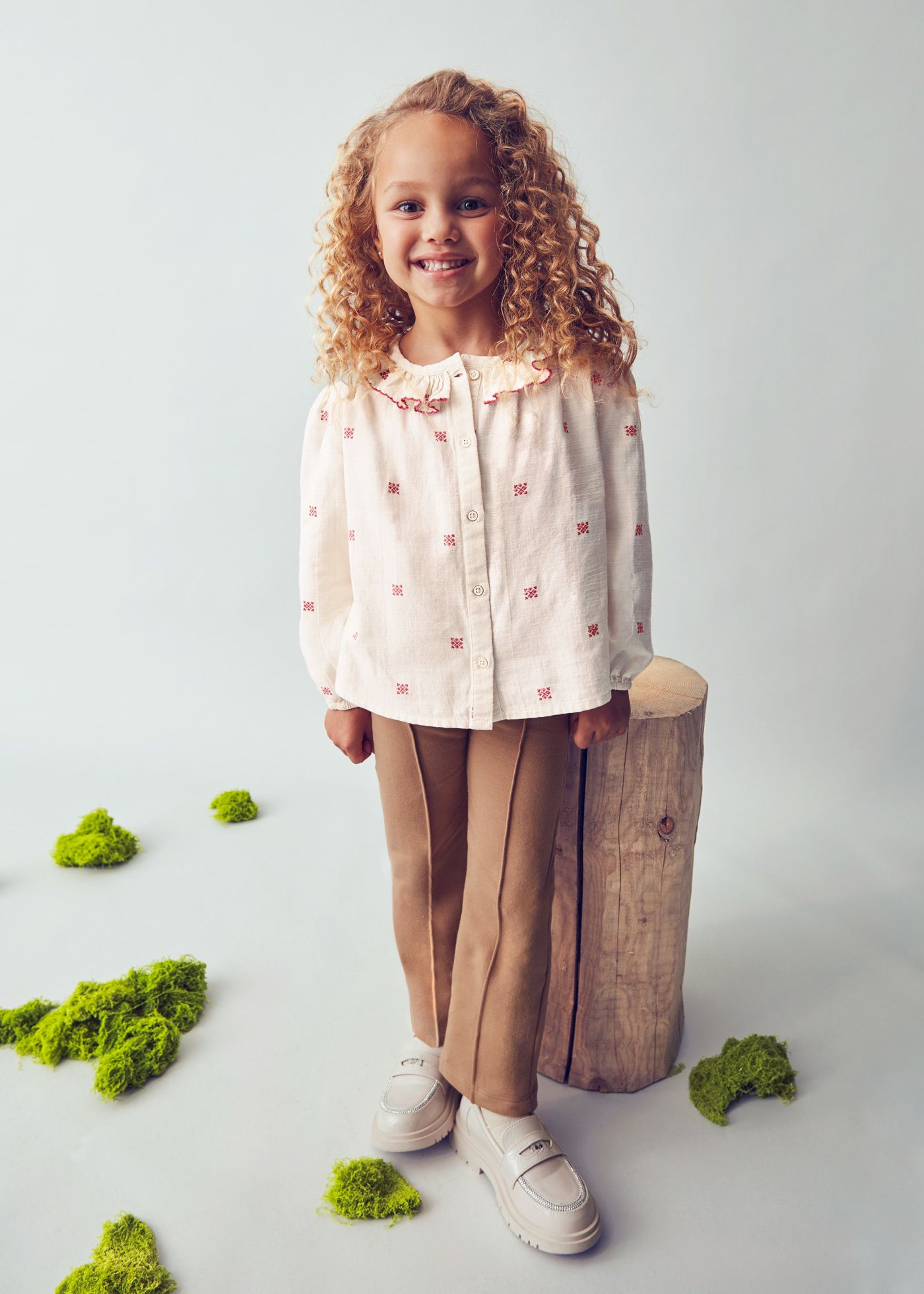 Girls printed blouse