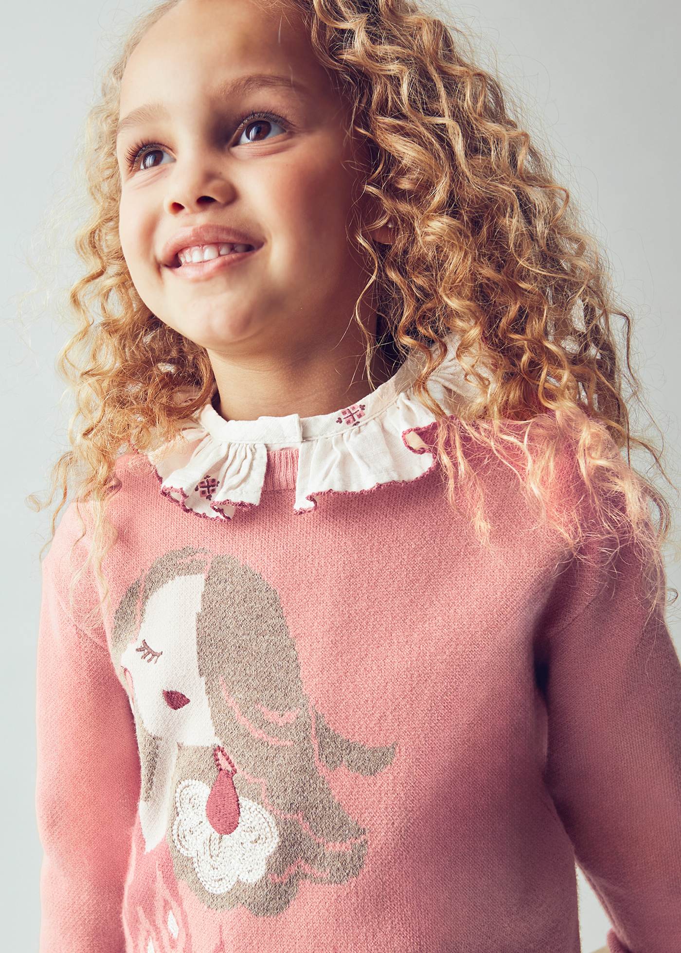 Girls jacquard jumper